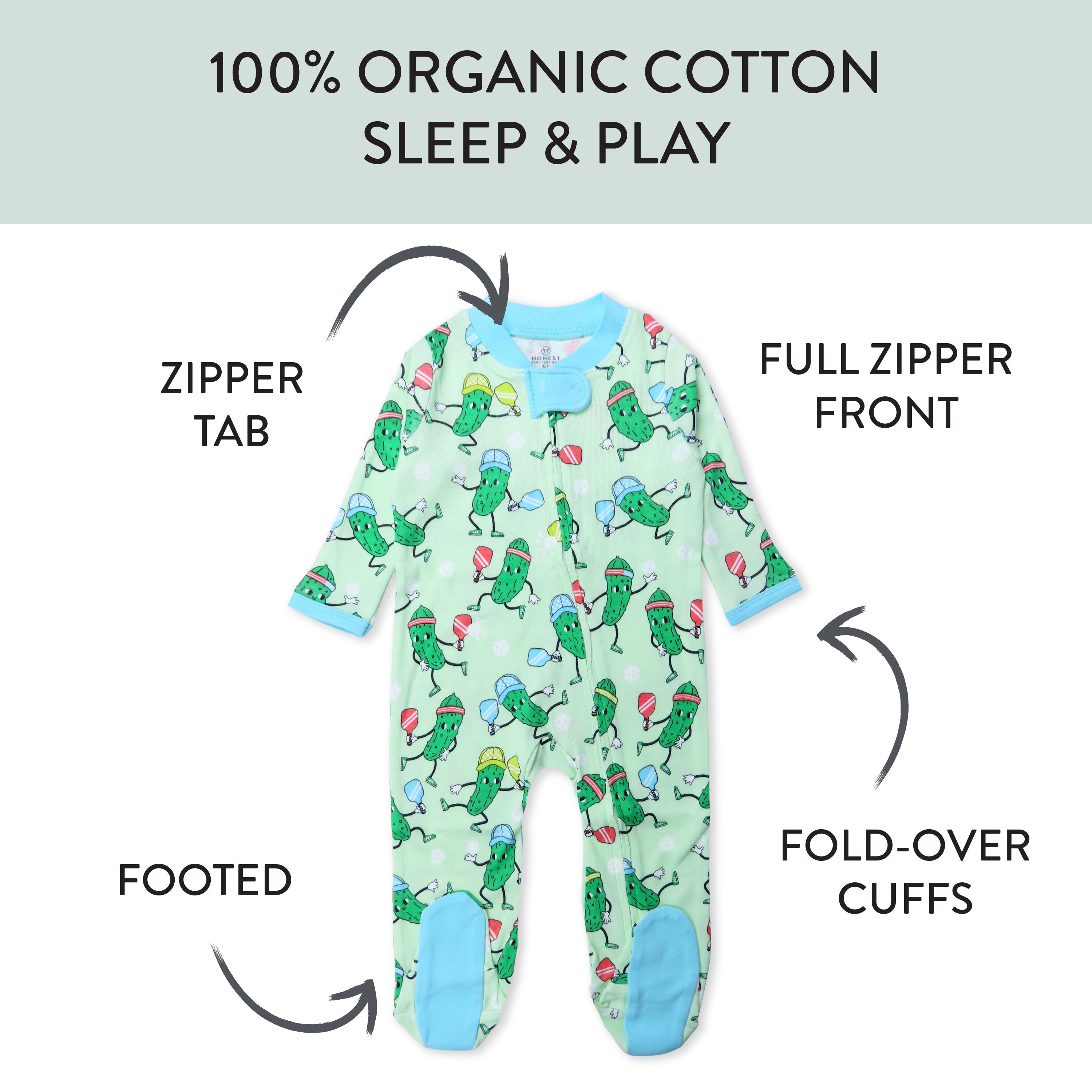 Organic Cotton Fun Foods Pajamas For Babies & Toddlers