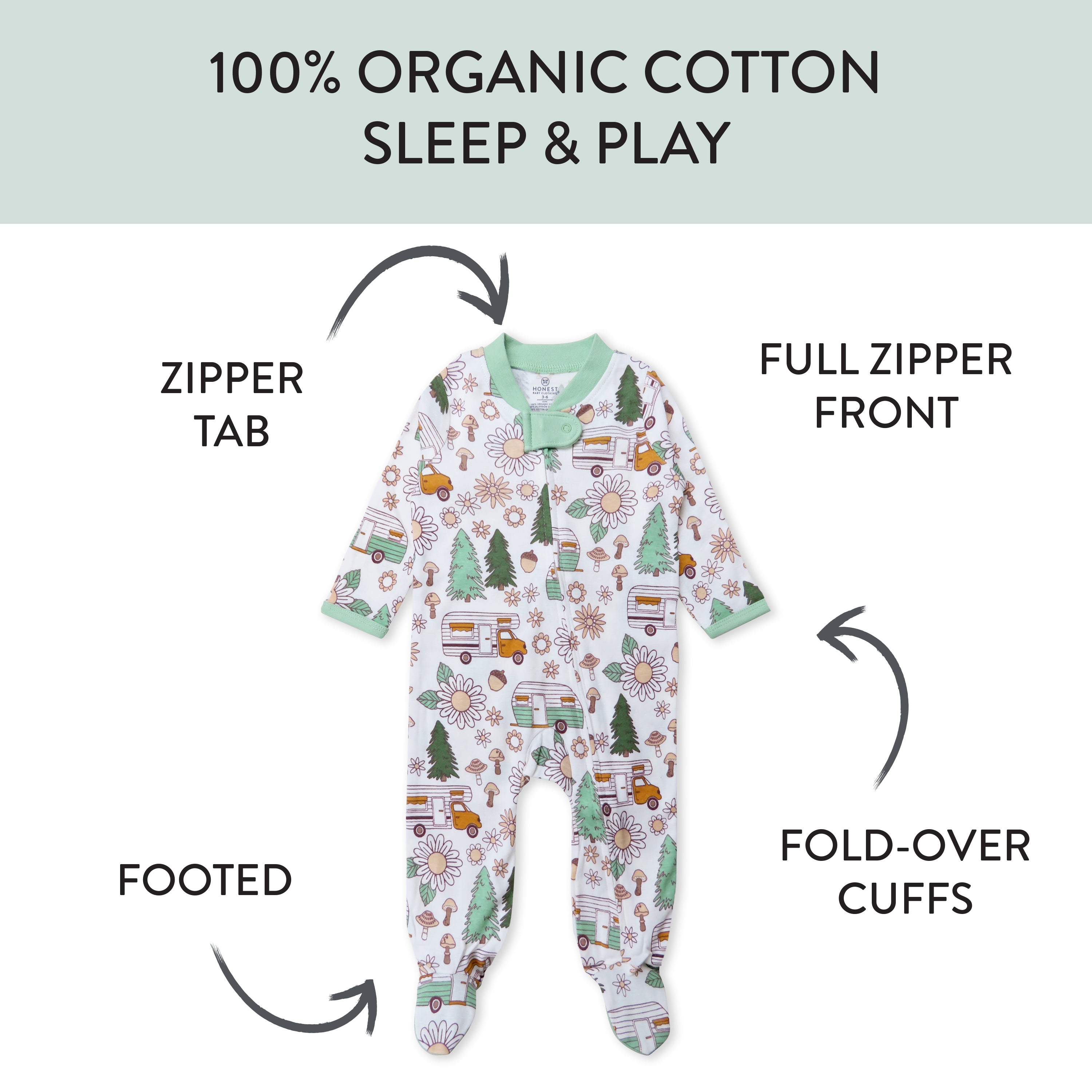 Organic Cotton Sleep & Plays