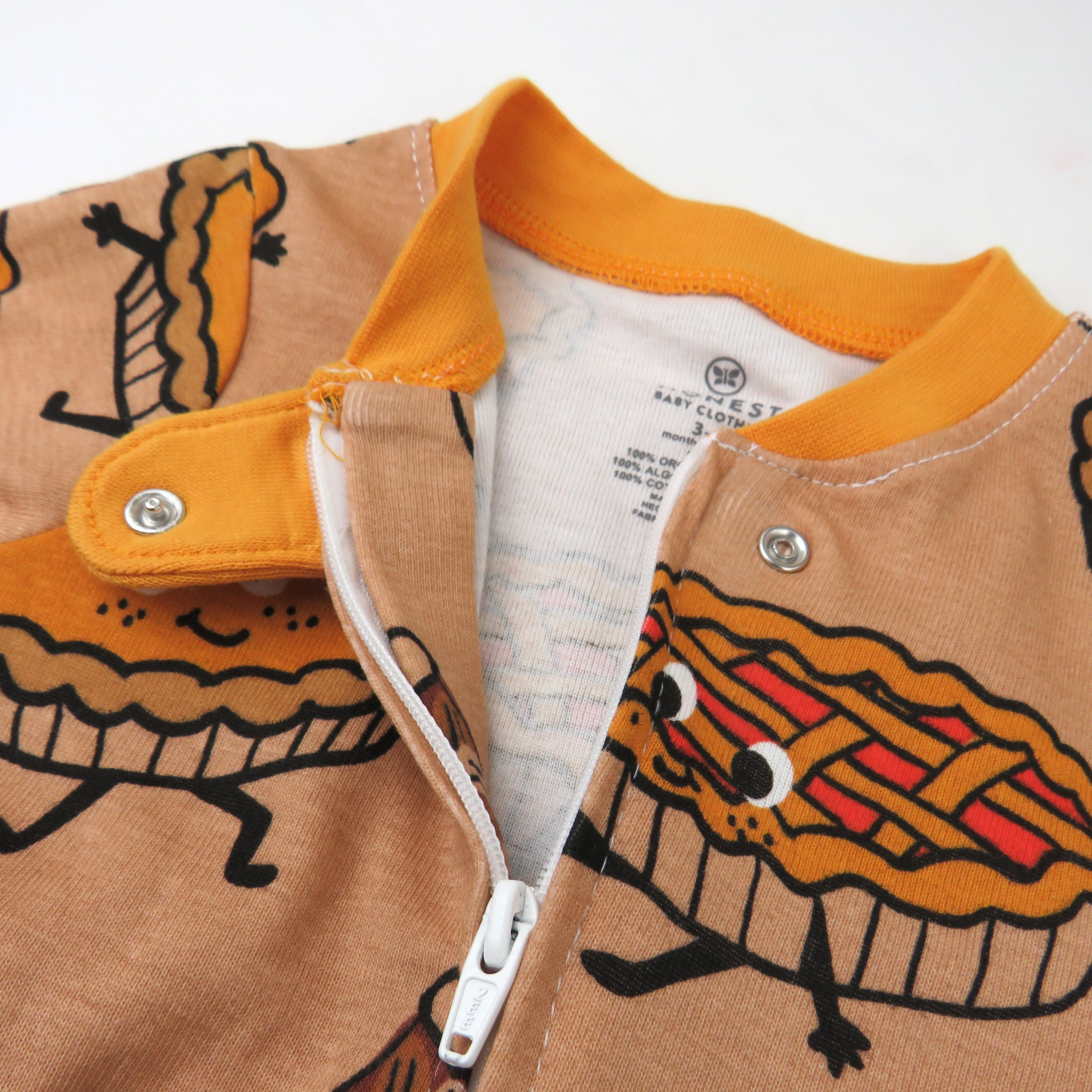 Organic Cotton Fun Foods Pajamas For Babies & Toddlers