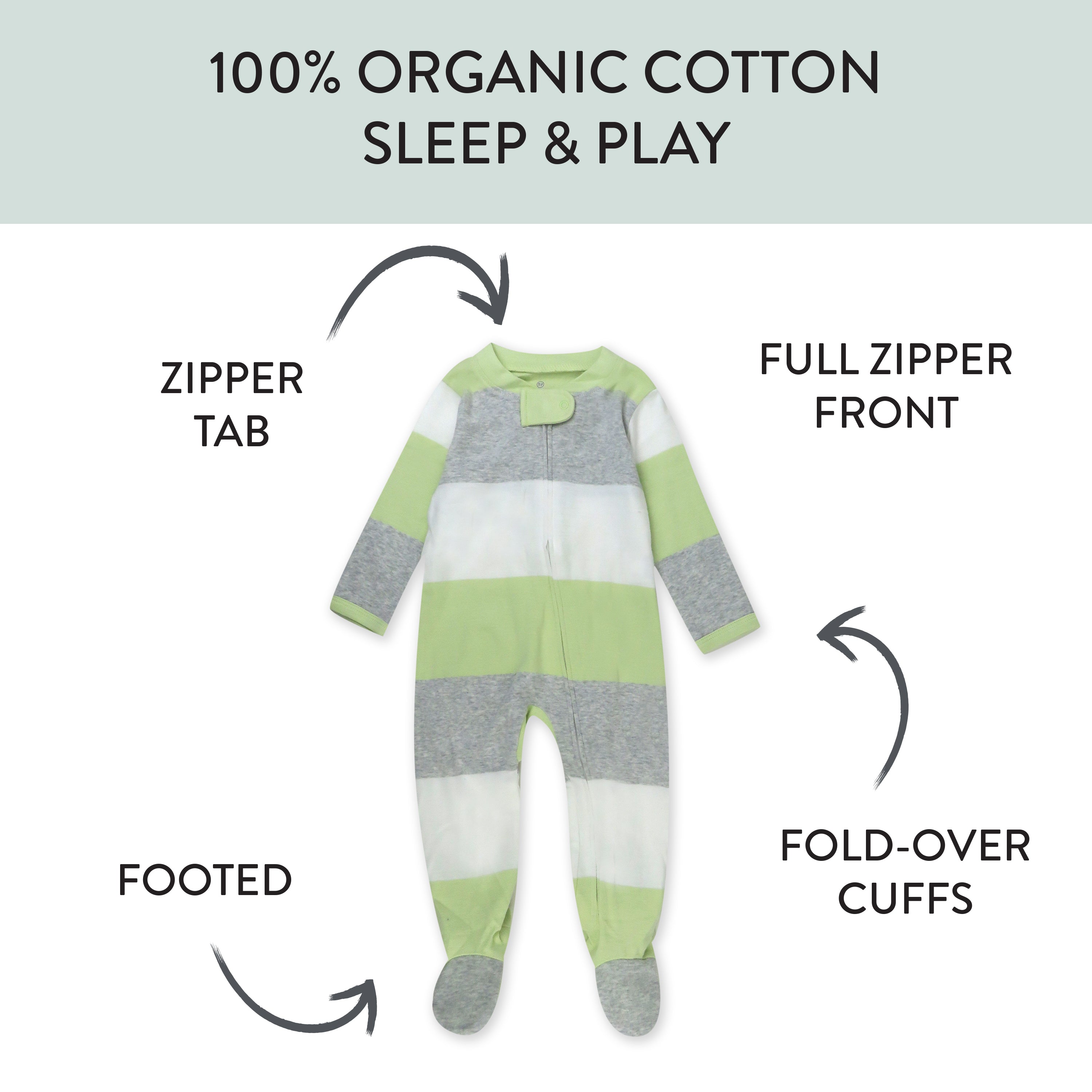 Organic Cotton Sleep & Plays
