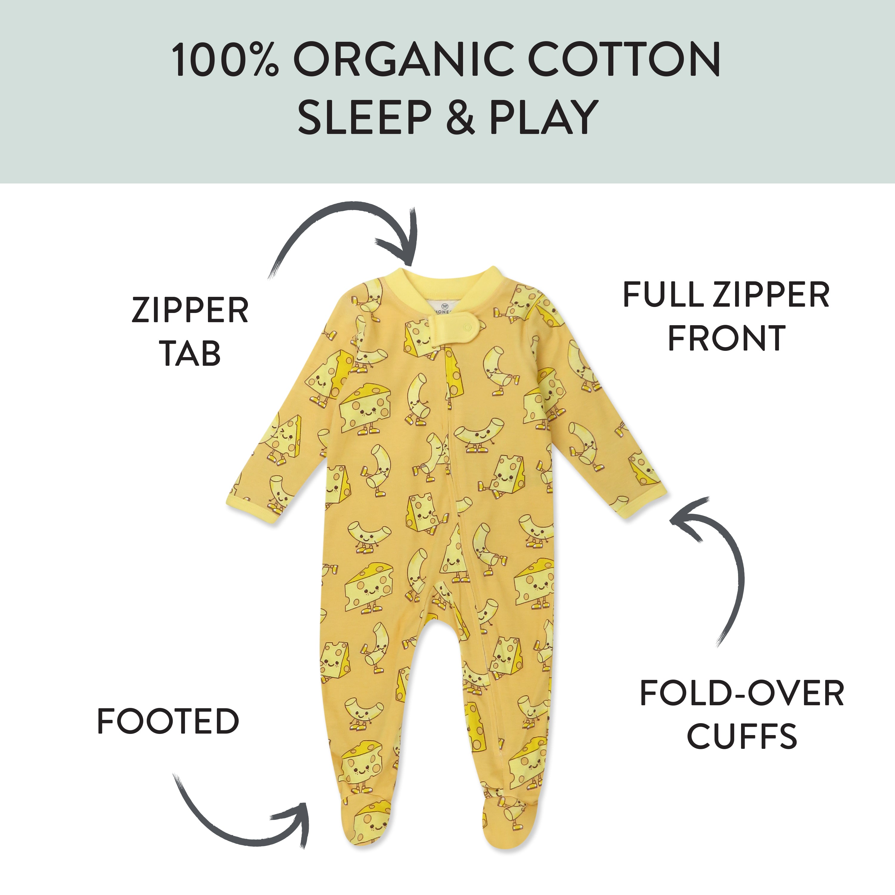 Organic Cotton Fun Foods Pajamas For Babies & Toddlers