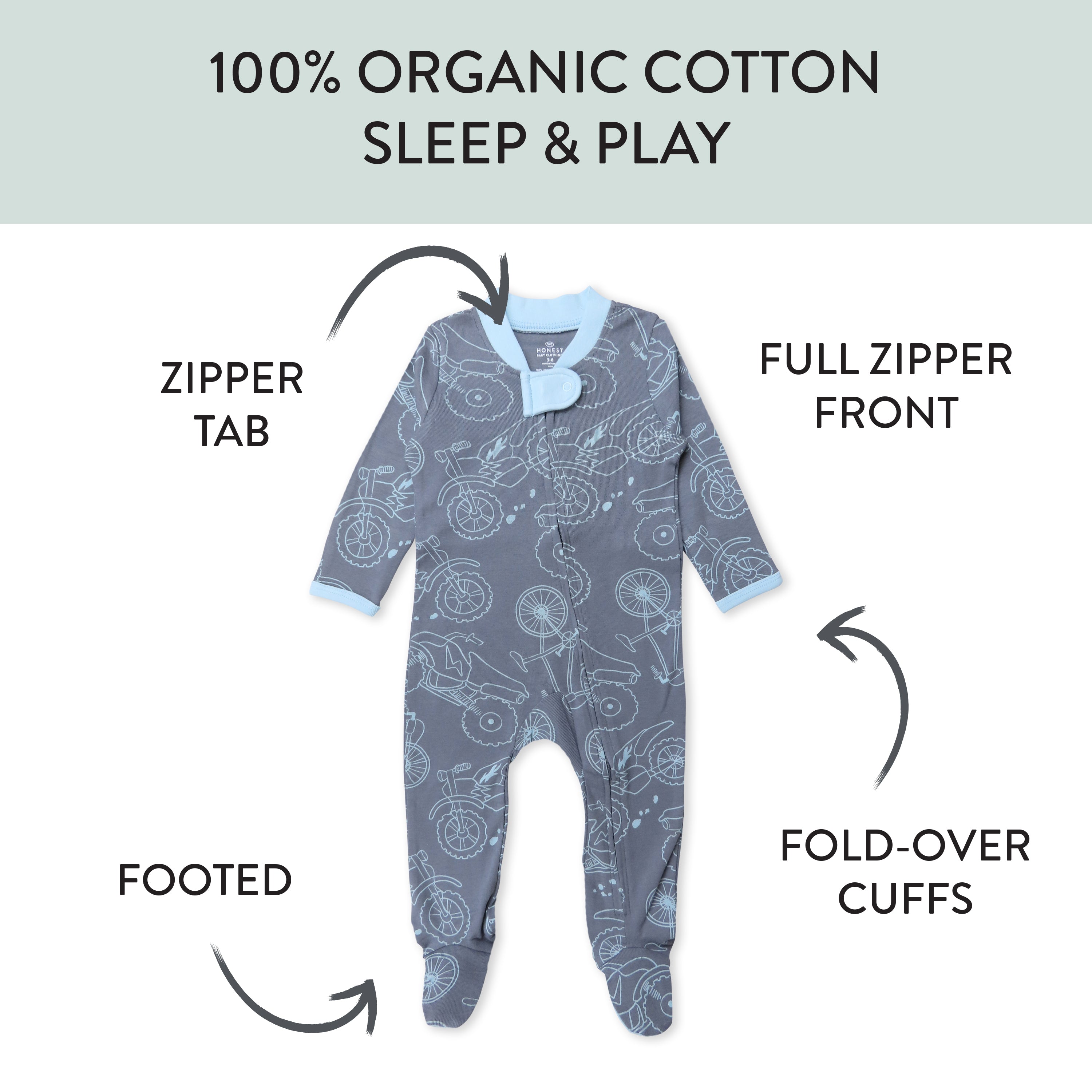 Organic Cotton Sleep & Plays