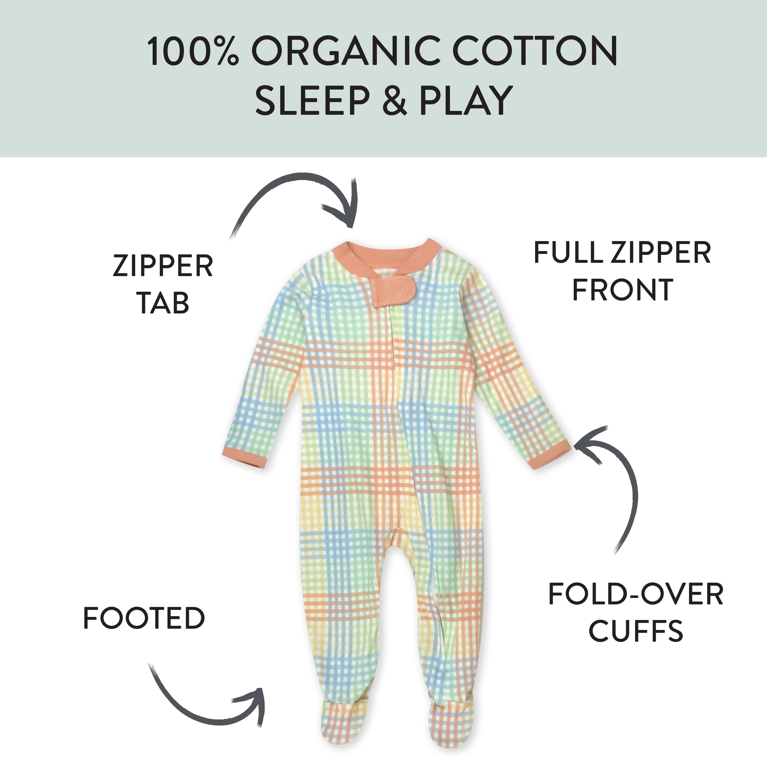 Organic Cotton Sleep & Plays