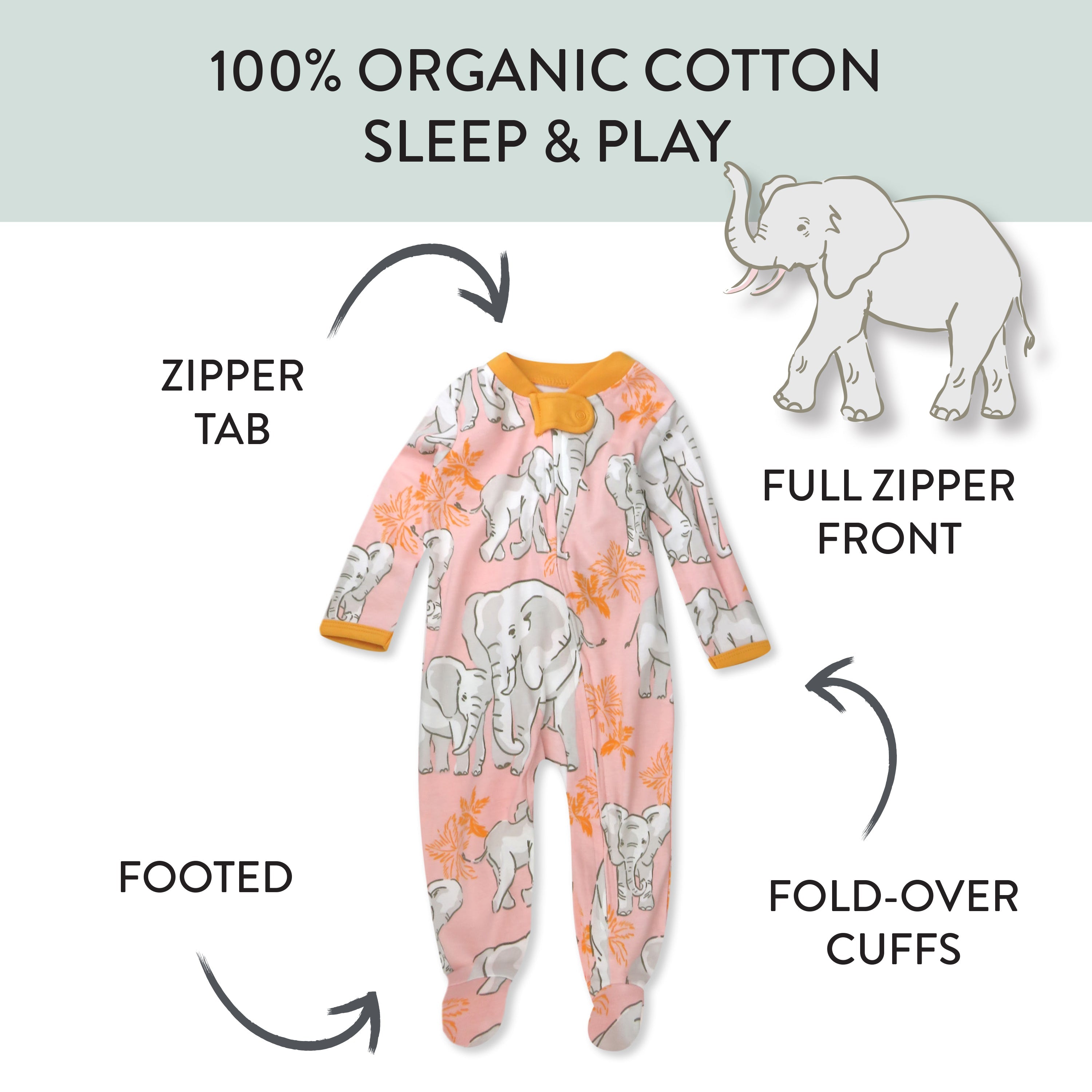 Organic Cotton Sleep & Plays
