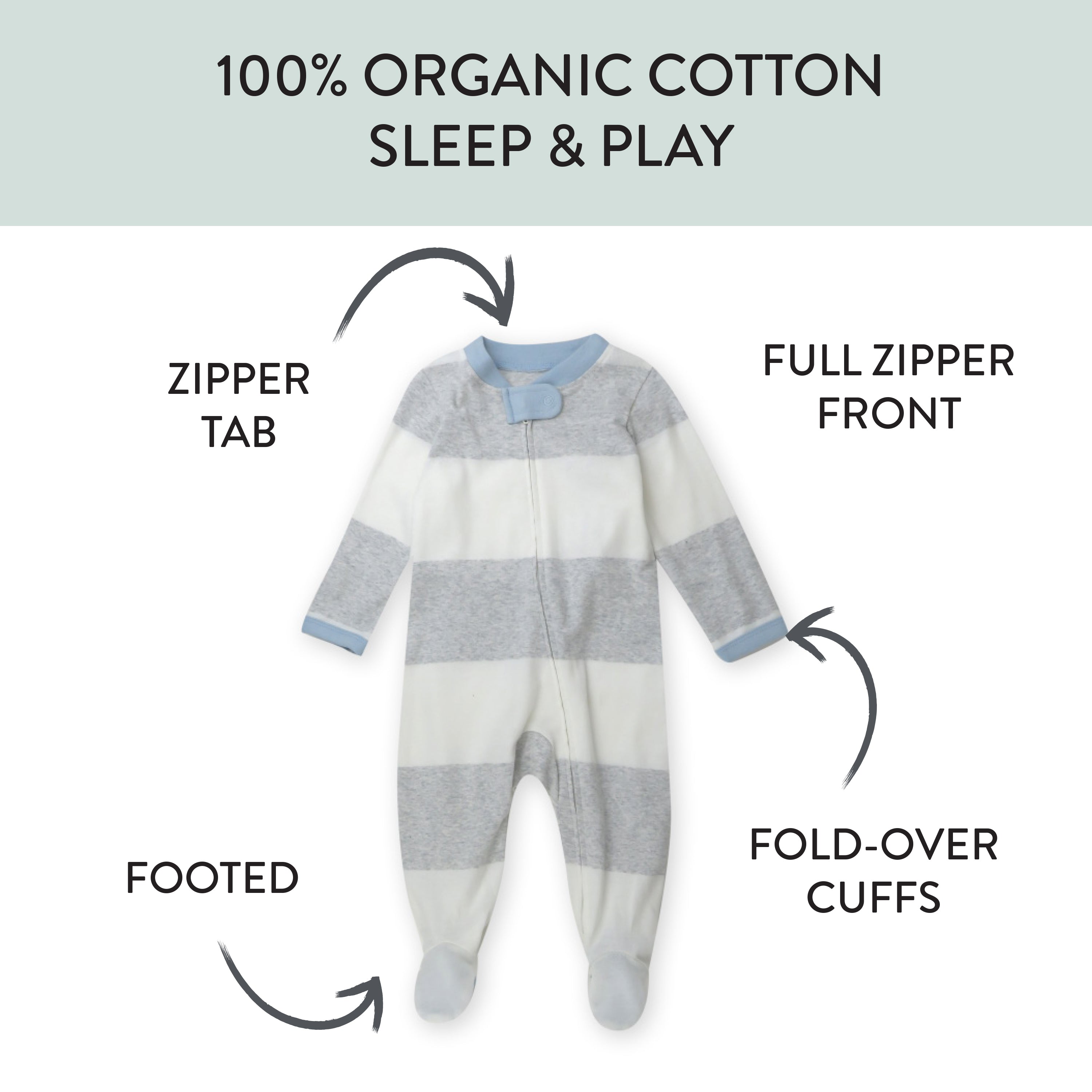 Organic Cotton Sleep & Plays