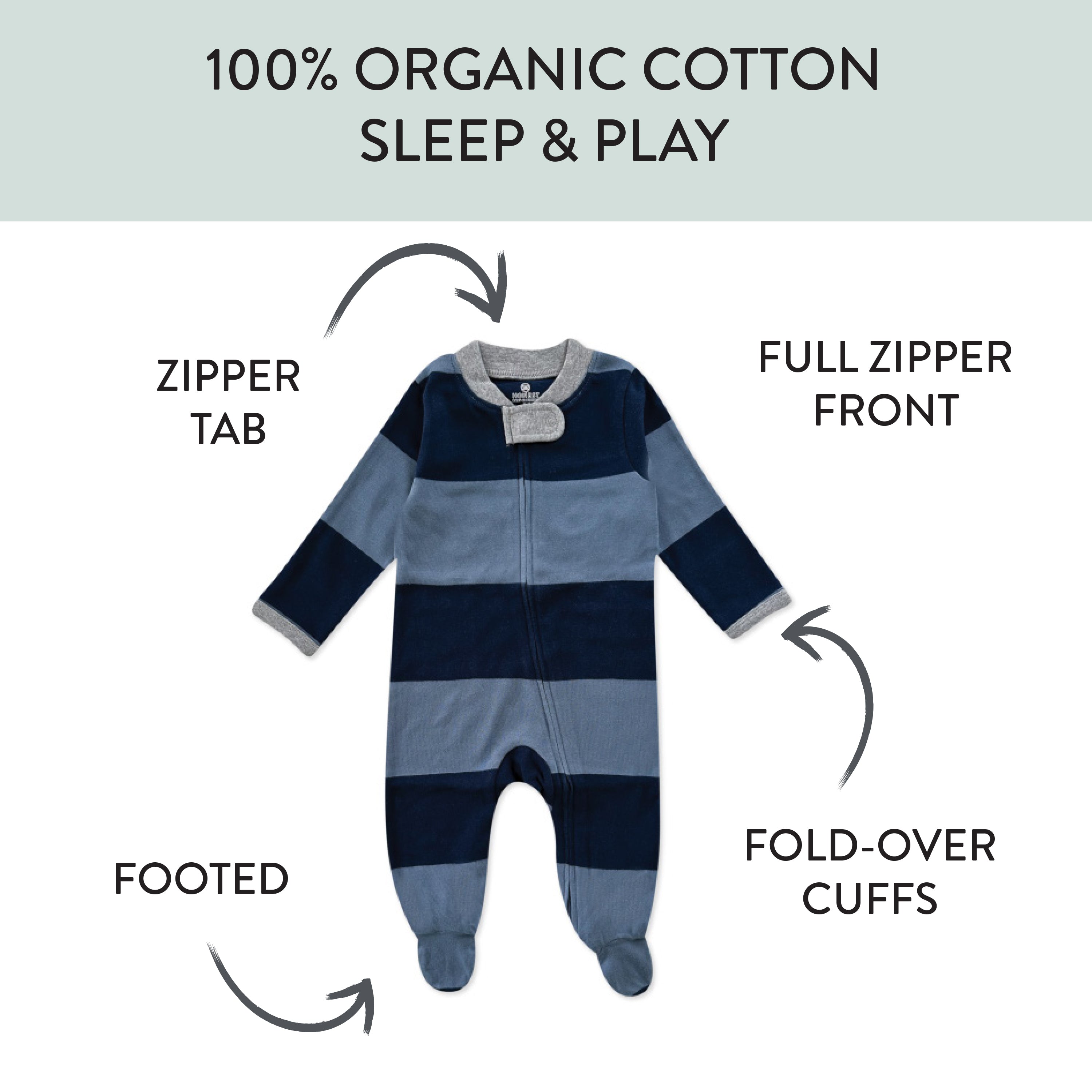 Organic Cotton Sleep & Plays