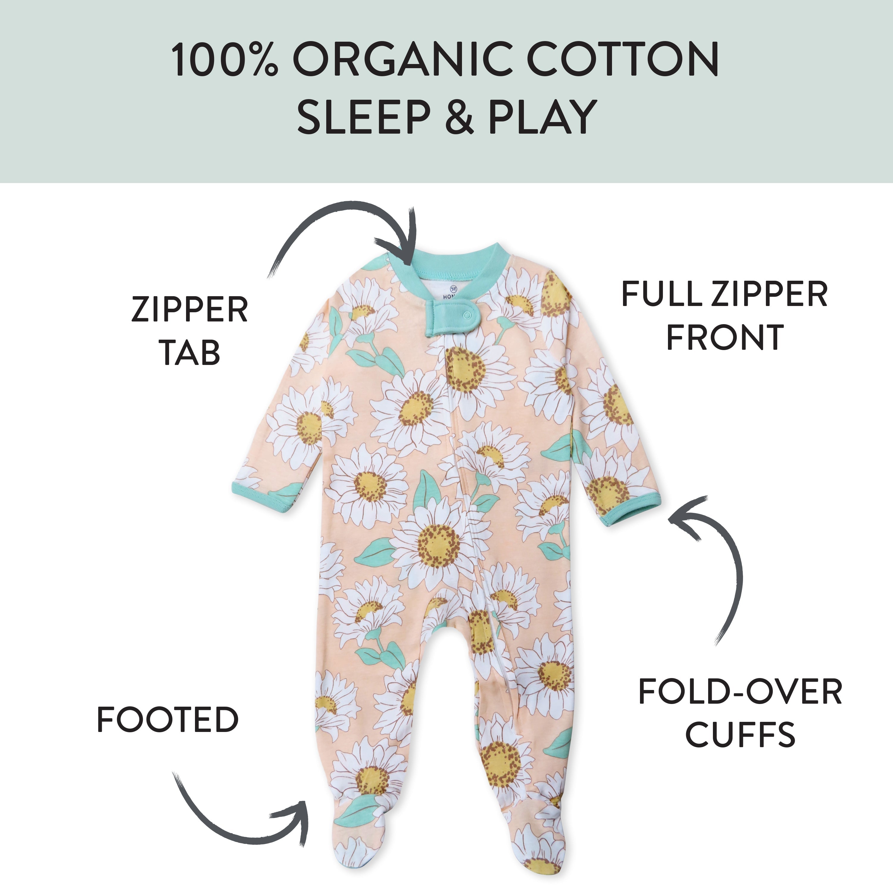 Organic Cotton Sleep & Plays