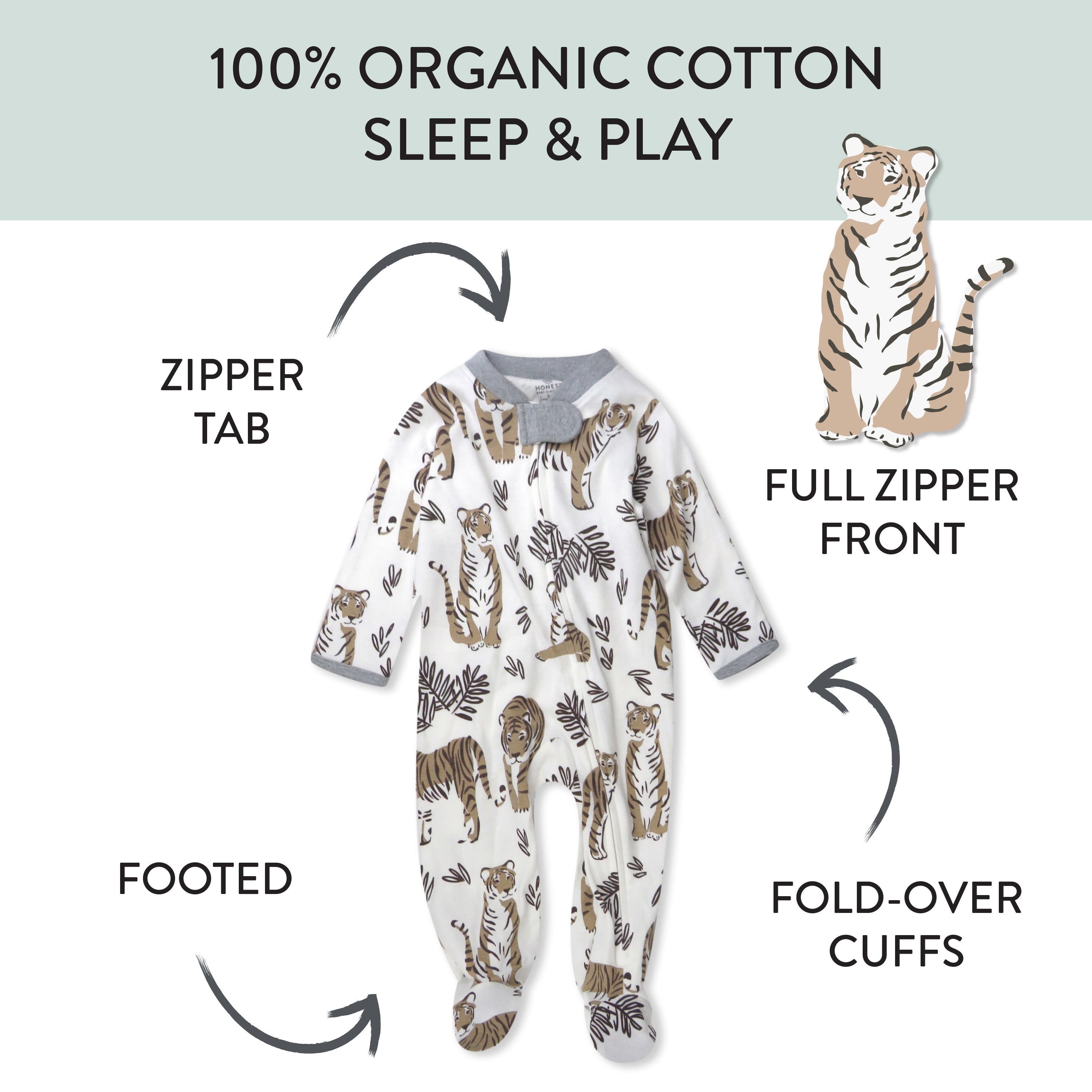 Organic Cotton Sleep & Plays
