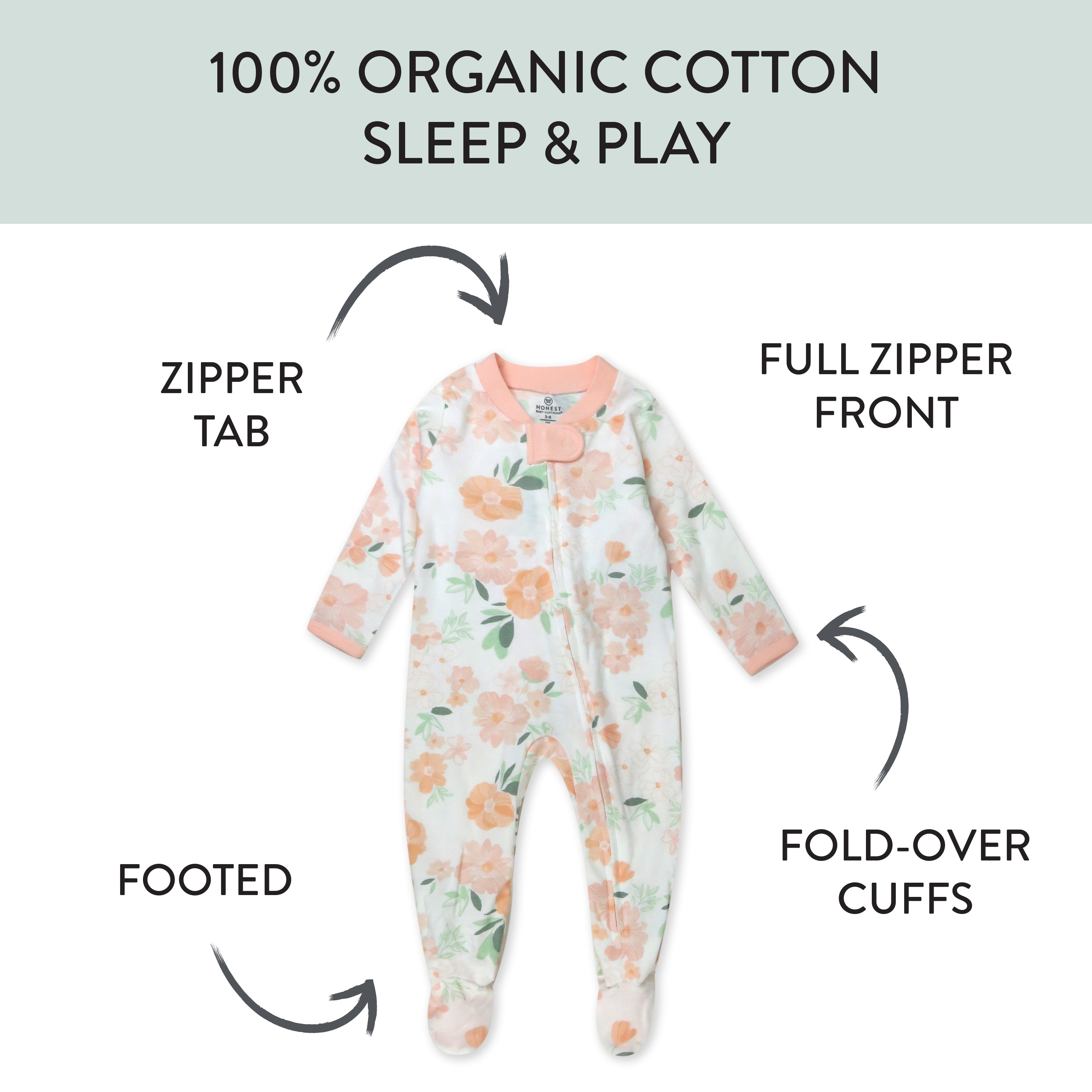 Organic Cotton Sleep & Plays