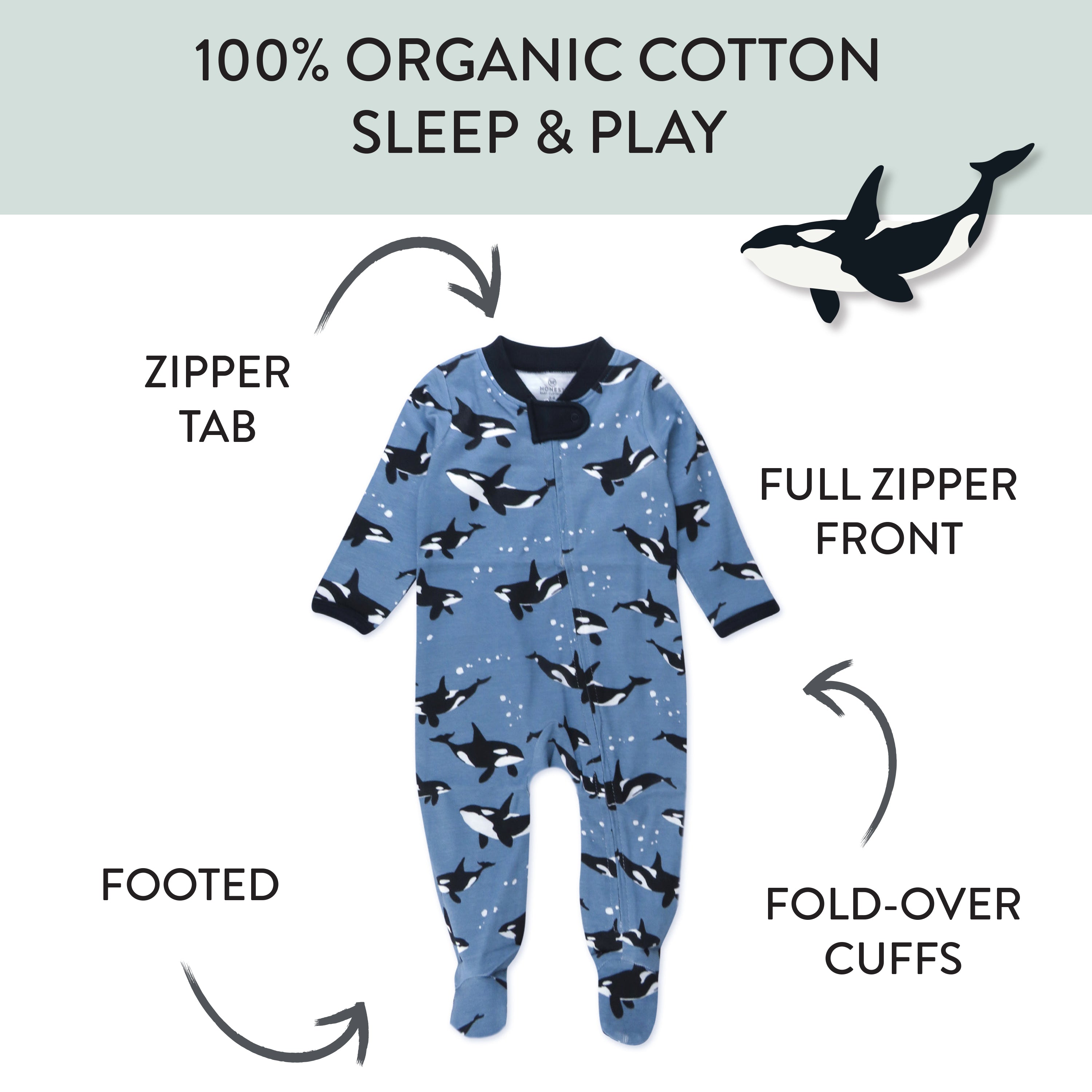 Organic Cotton Sleep & Plays