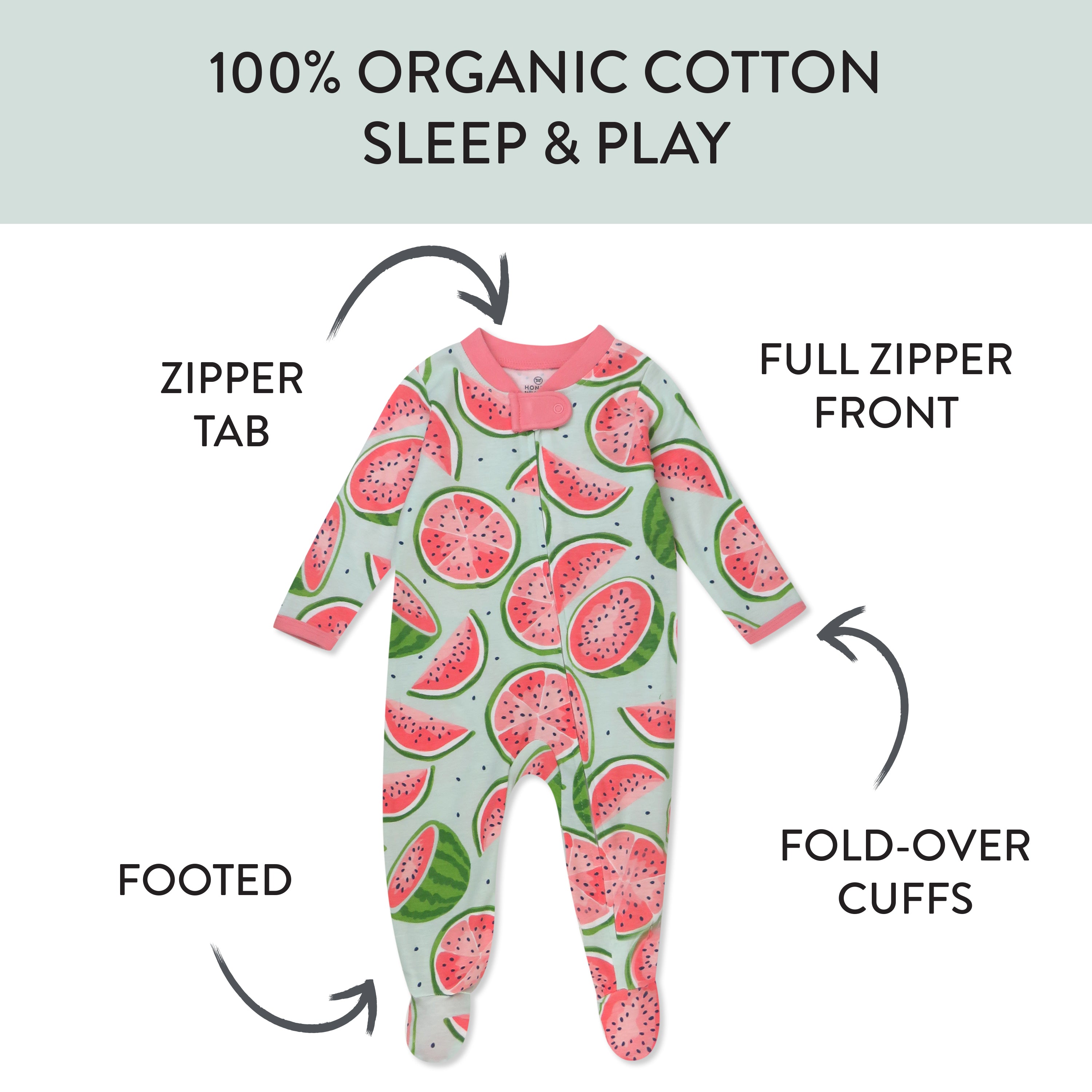 Organic Cotton Sleep & Plays