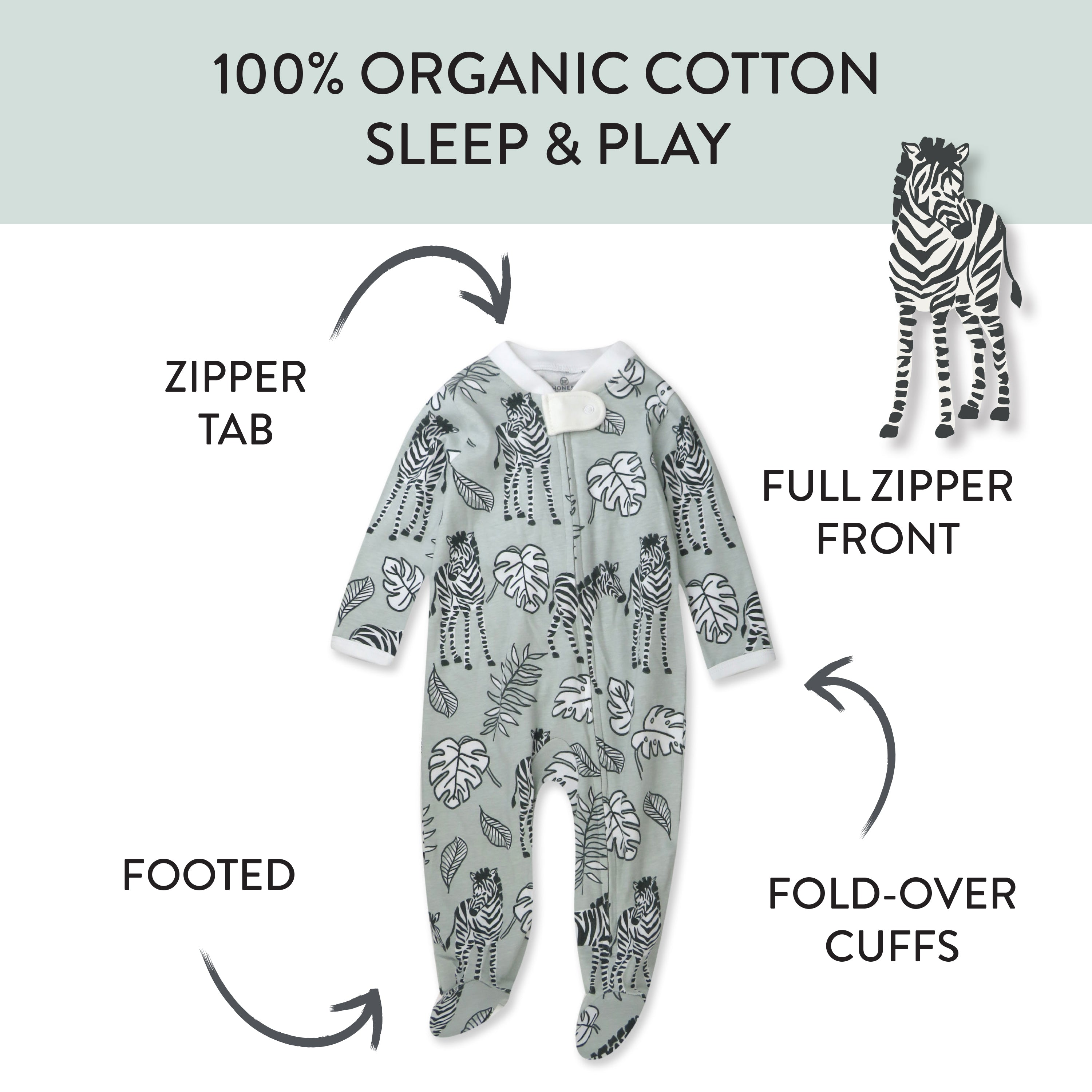 Organic Cotton Sleep & Plays