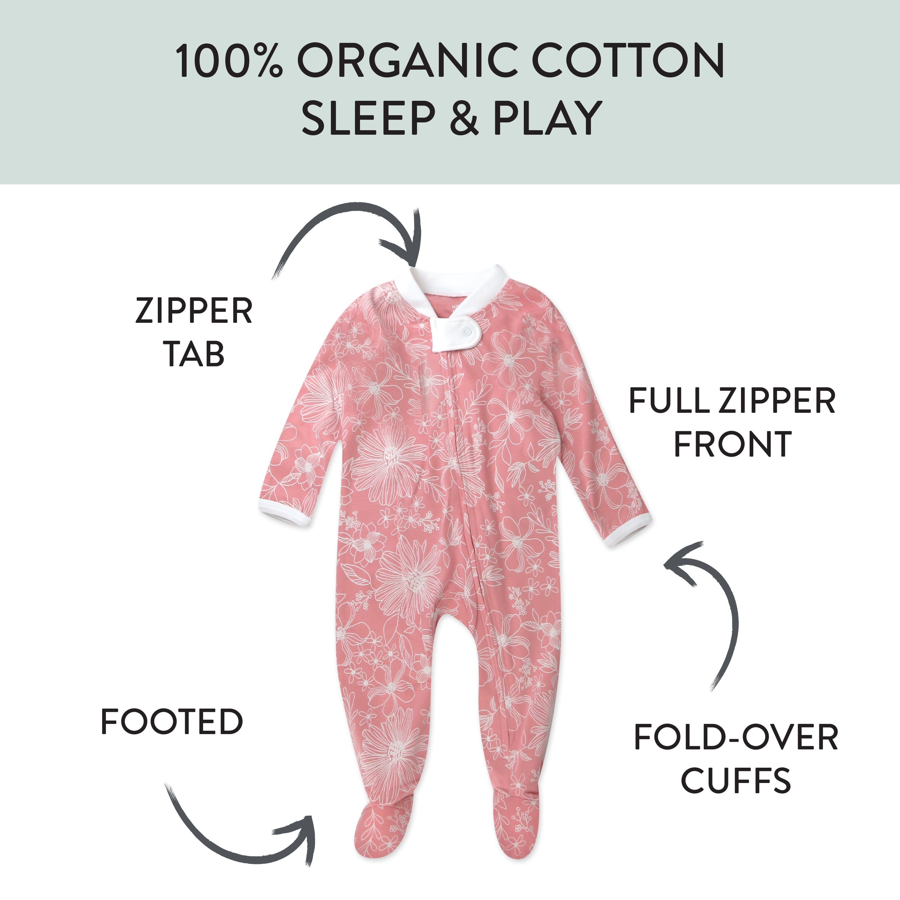 Organic Cotton Sleep & Plays