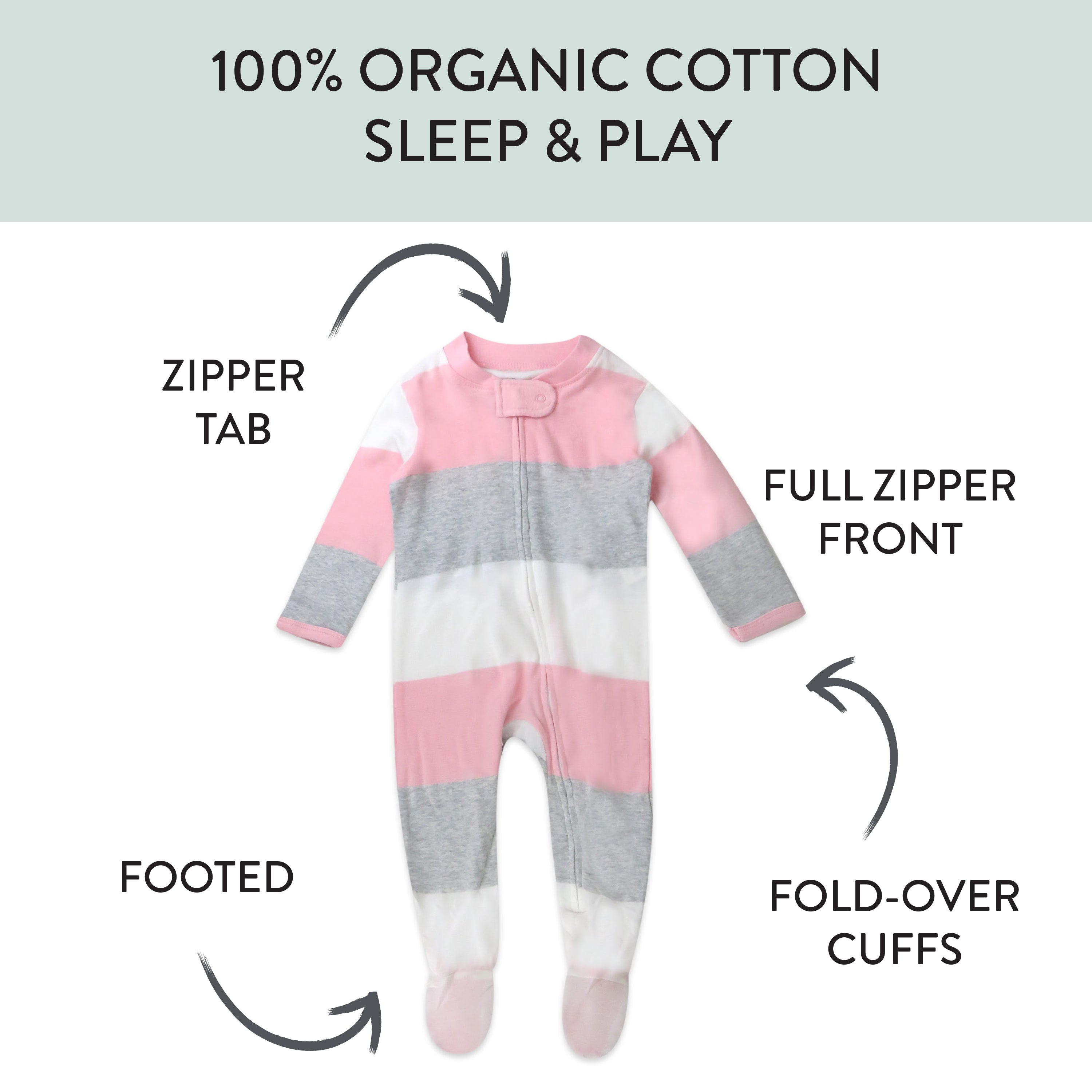 Organic Cotton Sleep & Plays