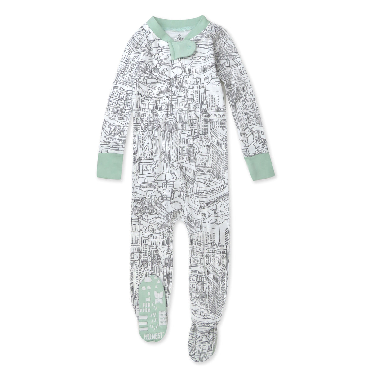 Organic Cotton Snug-Fit Footed Pajamas