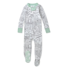 Organic Cotton Snug-Fit Footed Pajamas