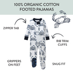 Organic Cotton Snug-Fit Footed Pajamas