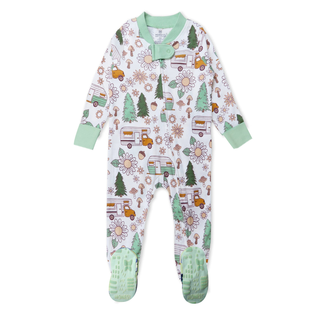 Organic Cotton Snug-Fit Footed Pajamas