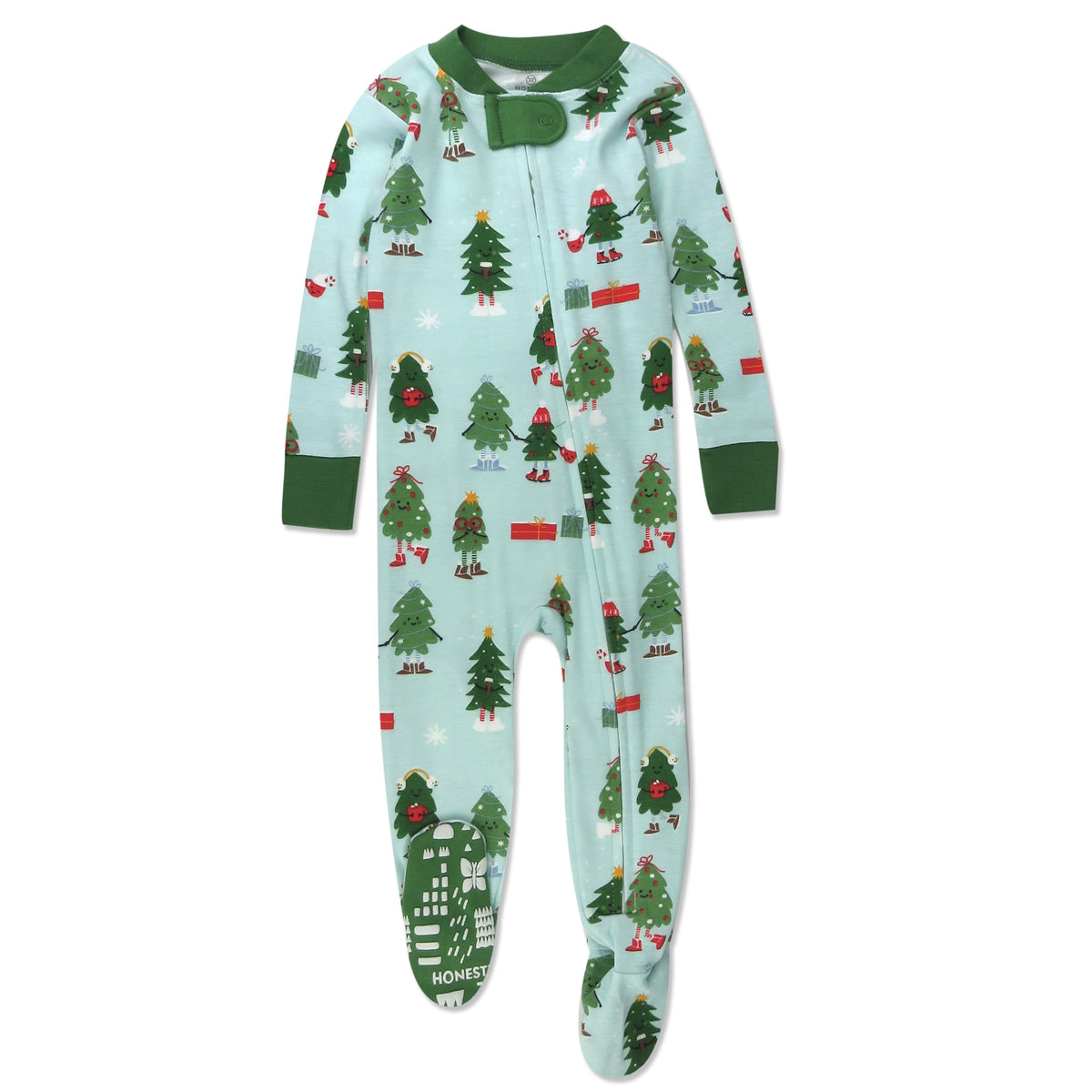 Organic Cotton Holiday Snug-Fit Footed Pajama