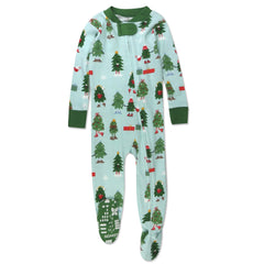 Organic Cotton Holiday Snug-Fit Footed Pajama