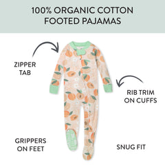 Organic Cotton Snug-Fit Footed Pajamas