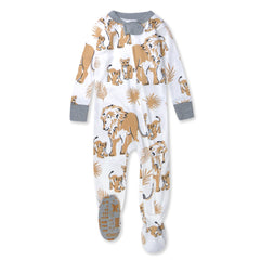 Organic Cotton Snug-Fit Footed Pajamas