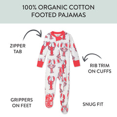 Organic Cotton Snug-Fit Footed Pajamas