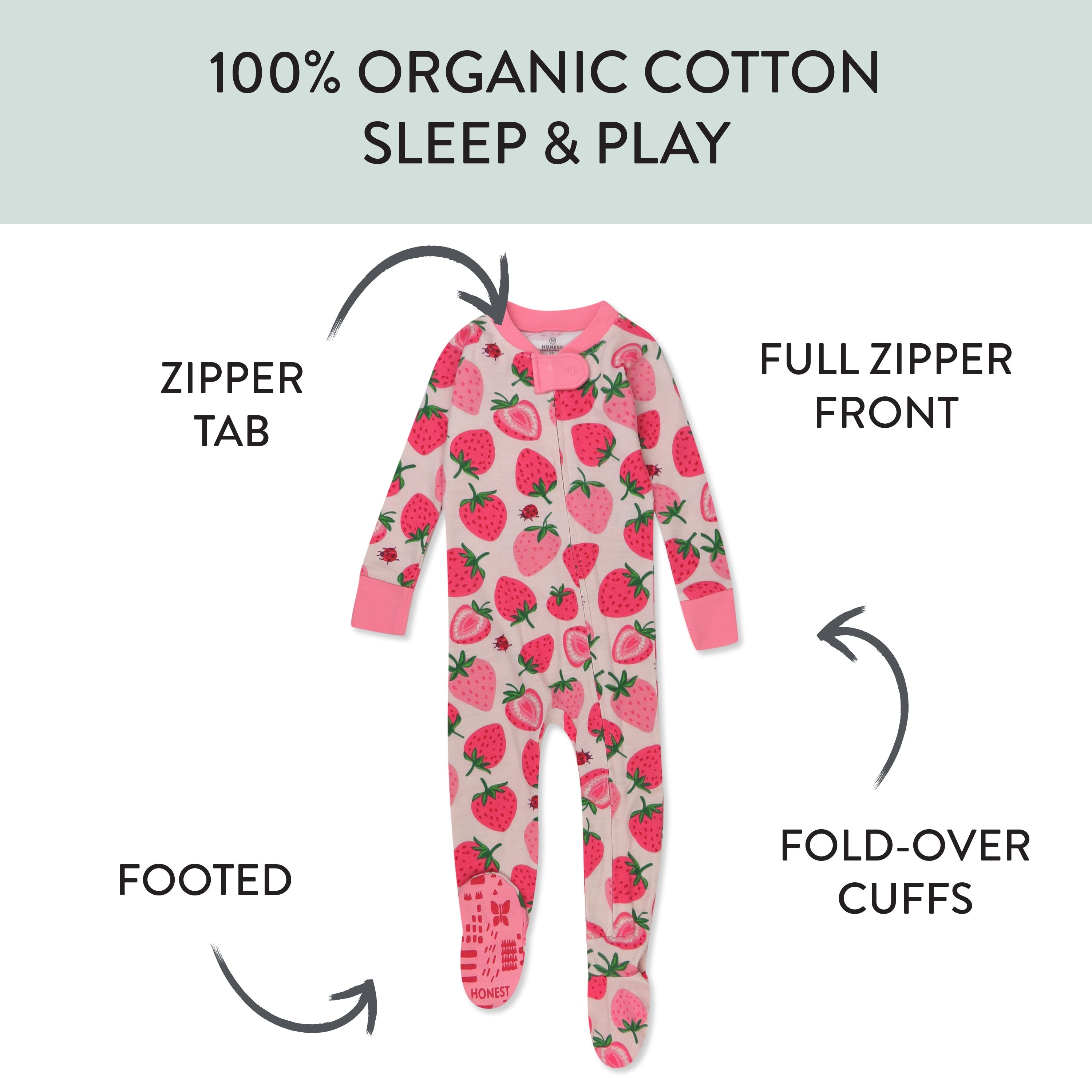 Organic Cotton Snug-Fit Footed Pajamas