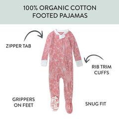 Organic Cotton Snug-Fit Footed Pajamas