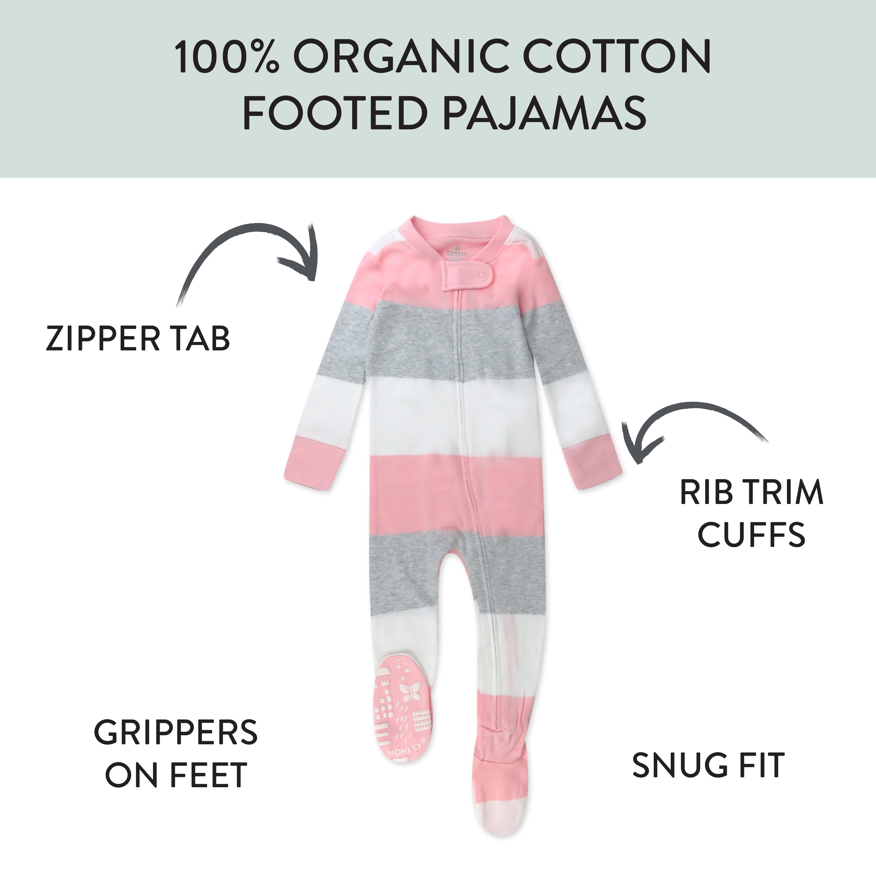 Organic Cotton Snug-Fit Footed Pajamas