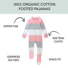 Organic Cotton Snug-Fit Footed Pajamas