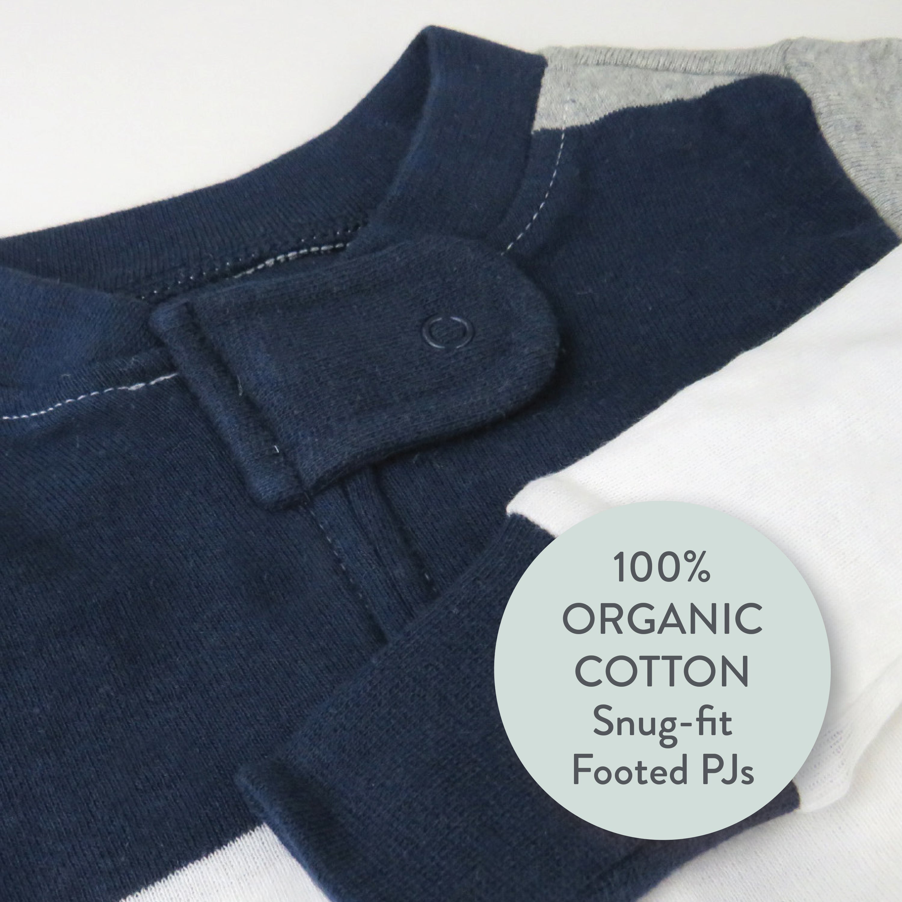 Organic Cotton Snug-Fit Footed Pajamas