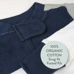 Organic Cotton Snug-Fit Footed Pajamas