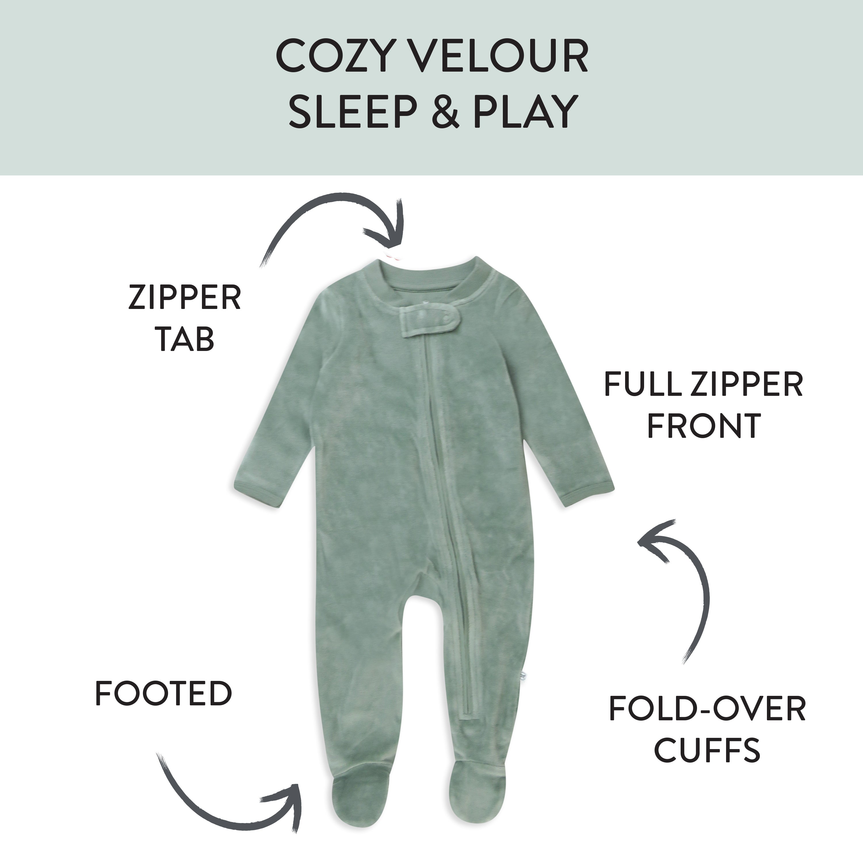 Organic Cotton Velour Sleep & Play
