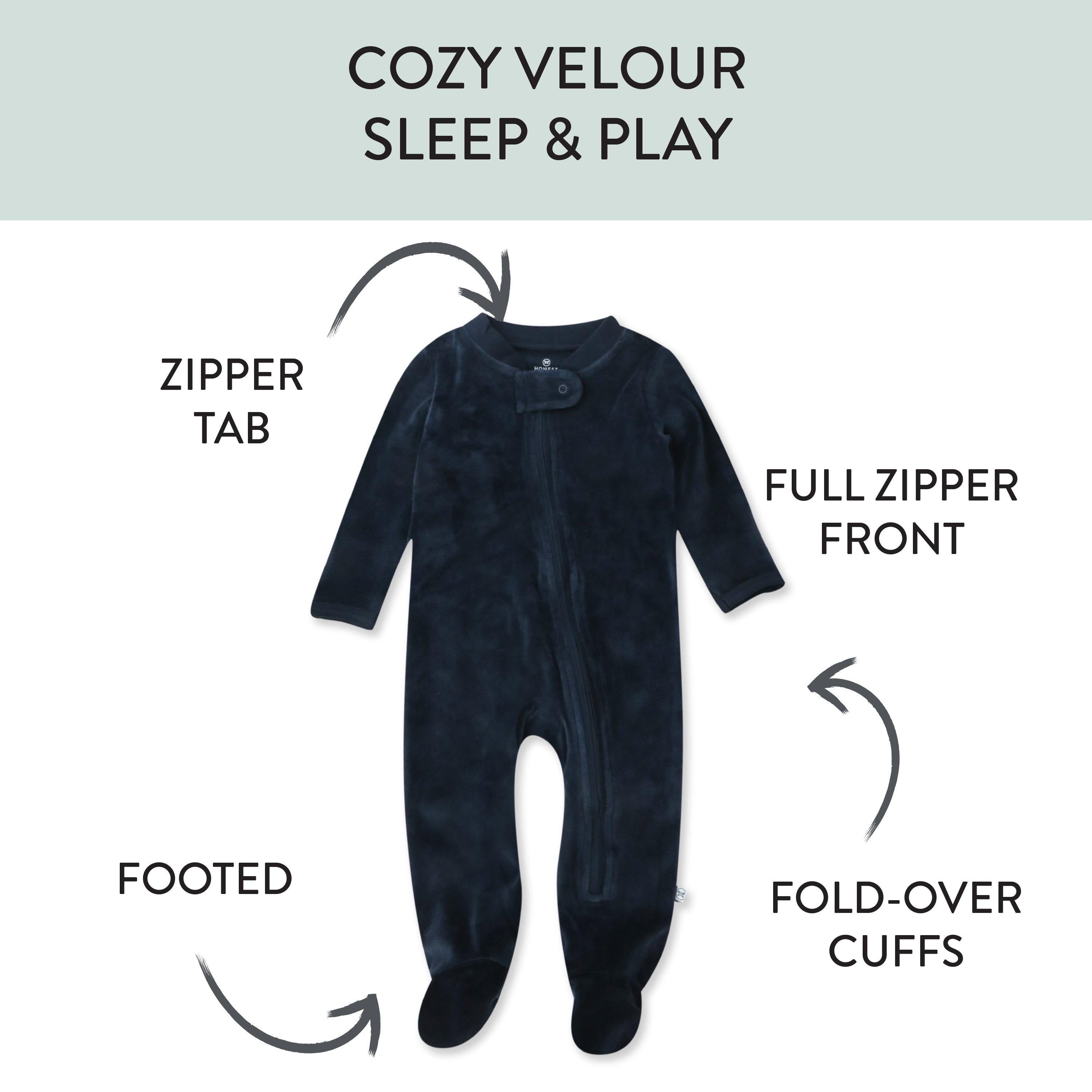 Organic Cotton Velour Sleep & Play