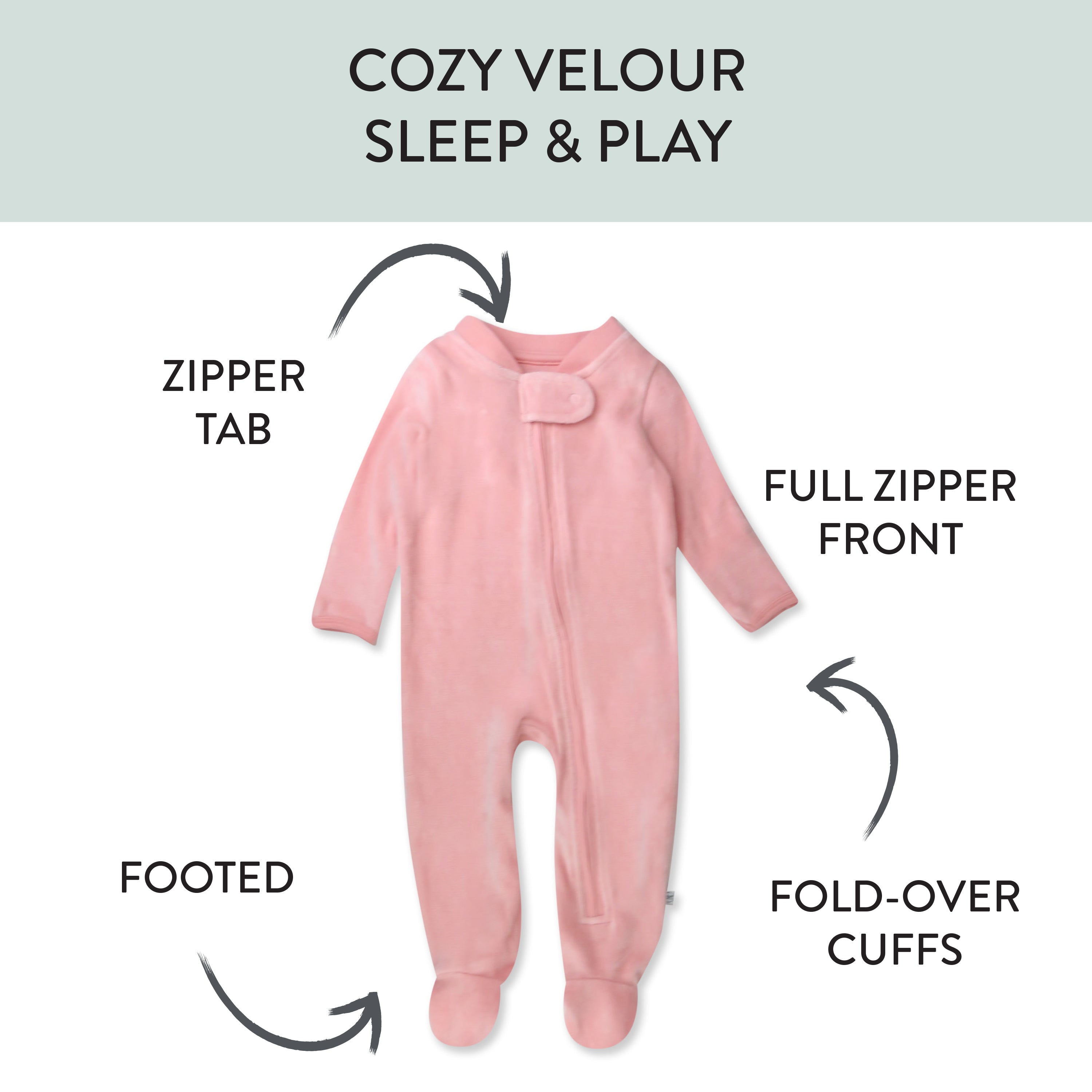 Organic Cotton Velour Sleep & Play