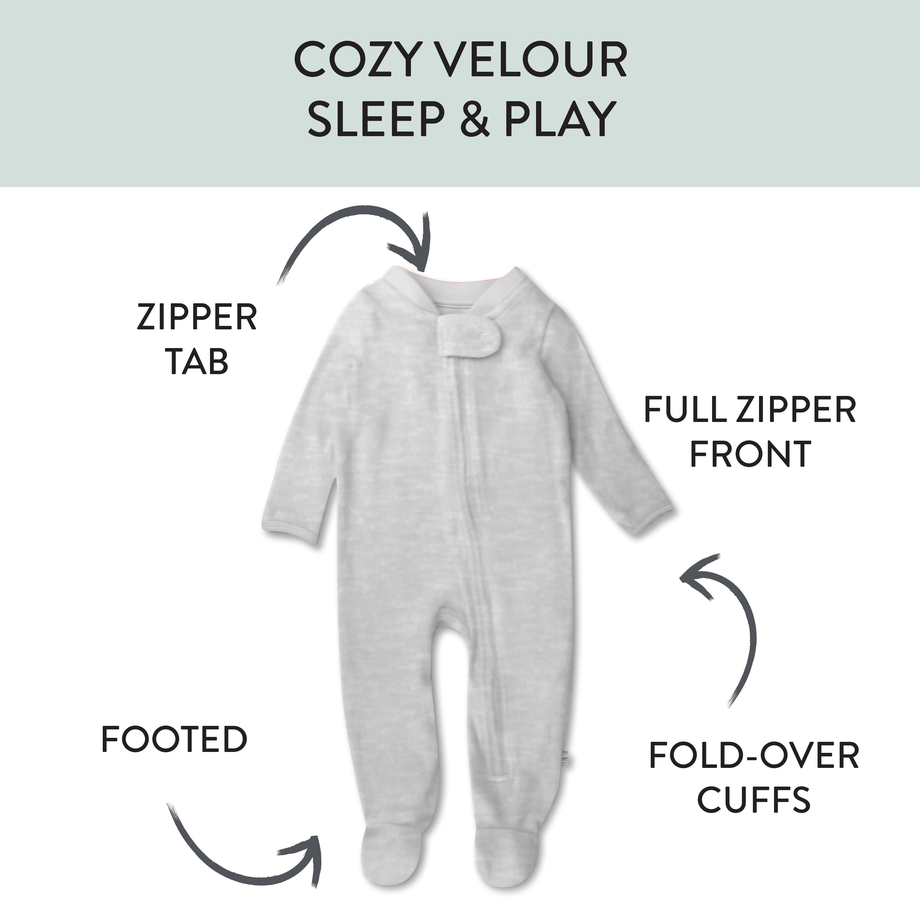 Organic Cotton Velour Sleep & Play