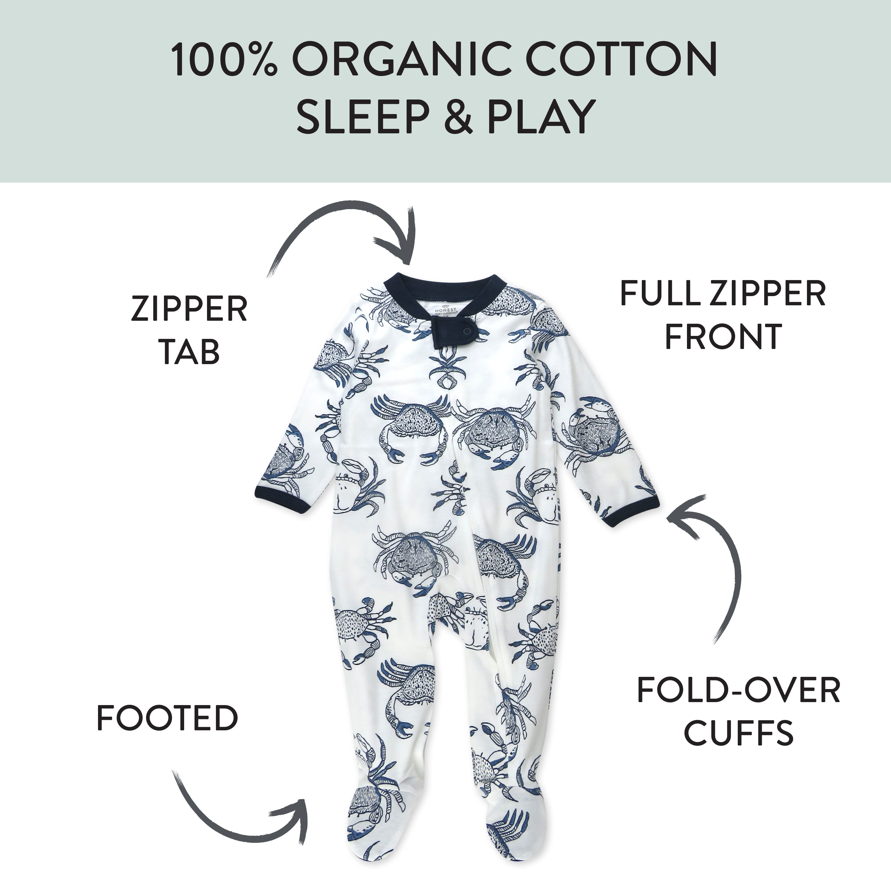 2-Pack Organic Cotton Sleep & Plays