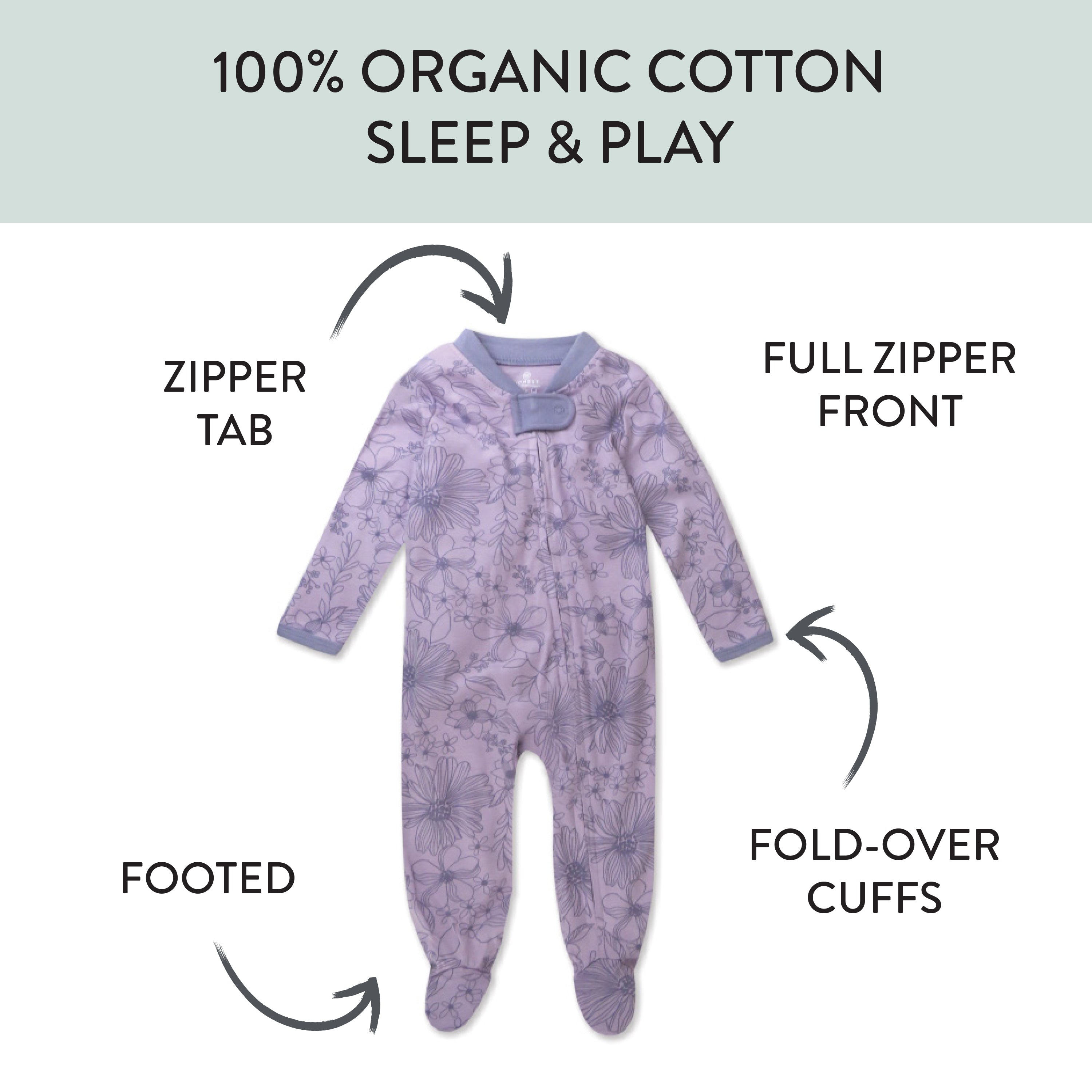 2-Pack Organic Cotton Sleep & Plays
