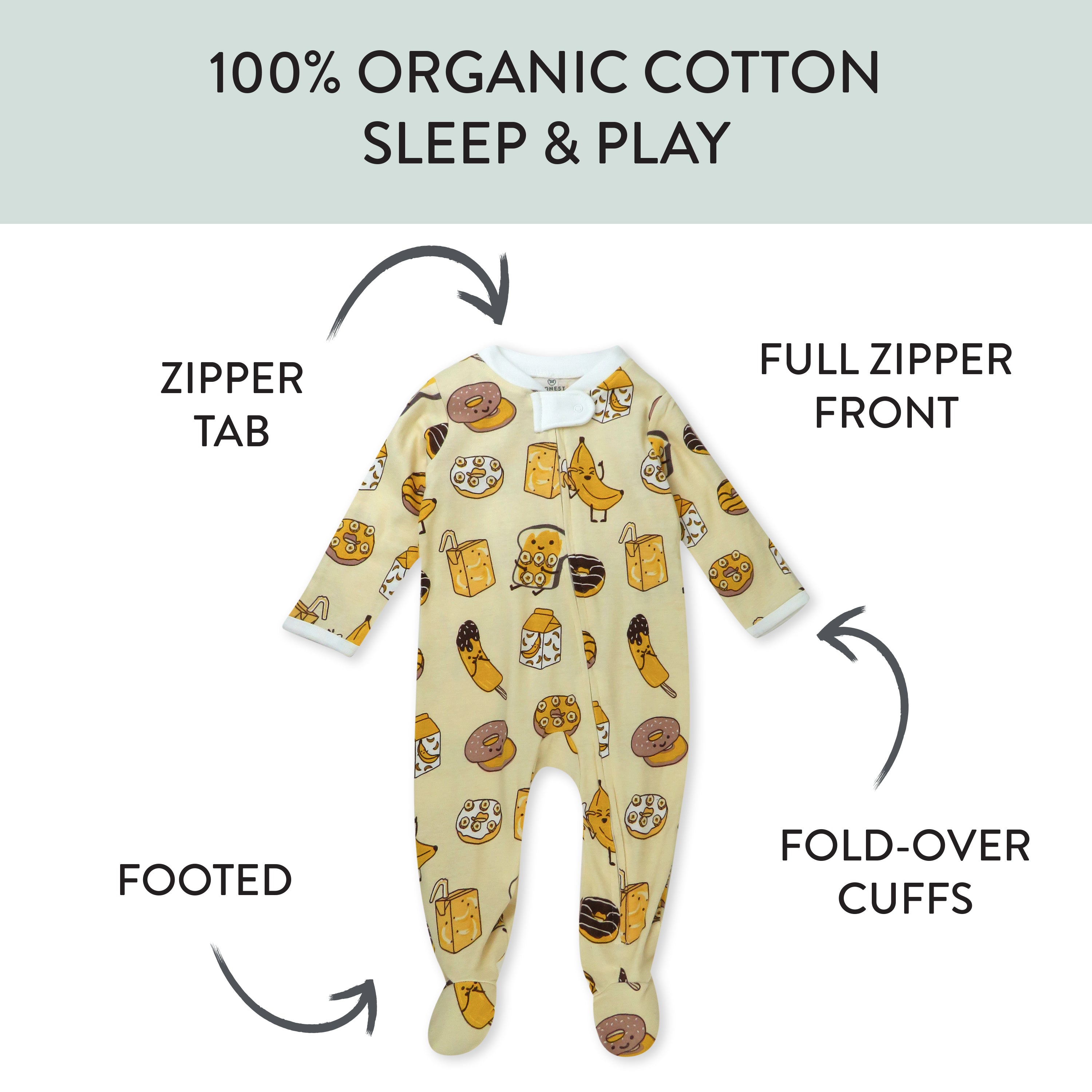 2-Pack Organic Cotton Sleep & Plays