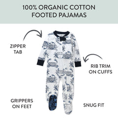 2-Pack Organic Cotton Snug-Fit Footed Pajama
