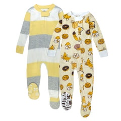 2-Pack Organic Cotton Snug-Fit Footed Pajama