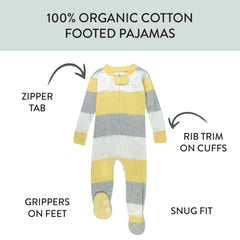2-Pack Organic Cotton Snug-Fit Footed Pajama
