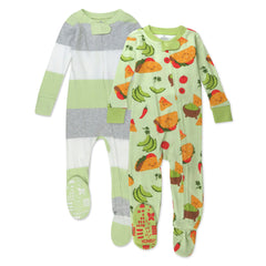 2-Pack Organic Cotton Snug-Fit Footed Pajama