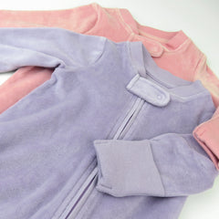 2-Pack Organic Cotton Velour Sleep & Plays