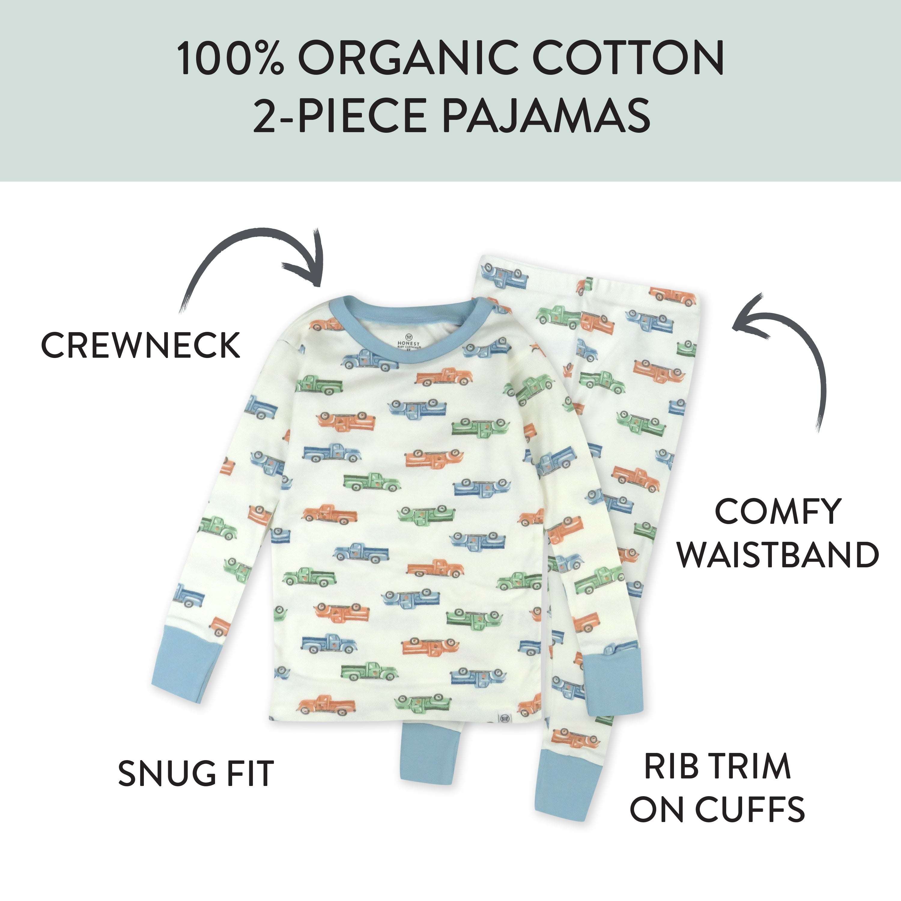 2-Piece Organic Cotton Pajamas