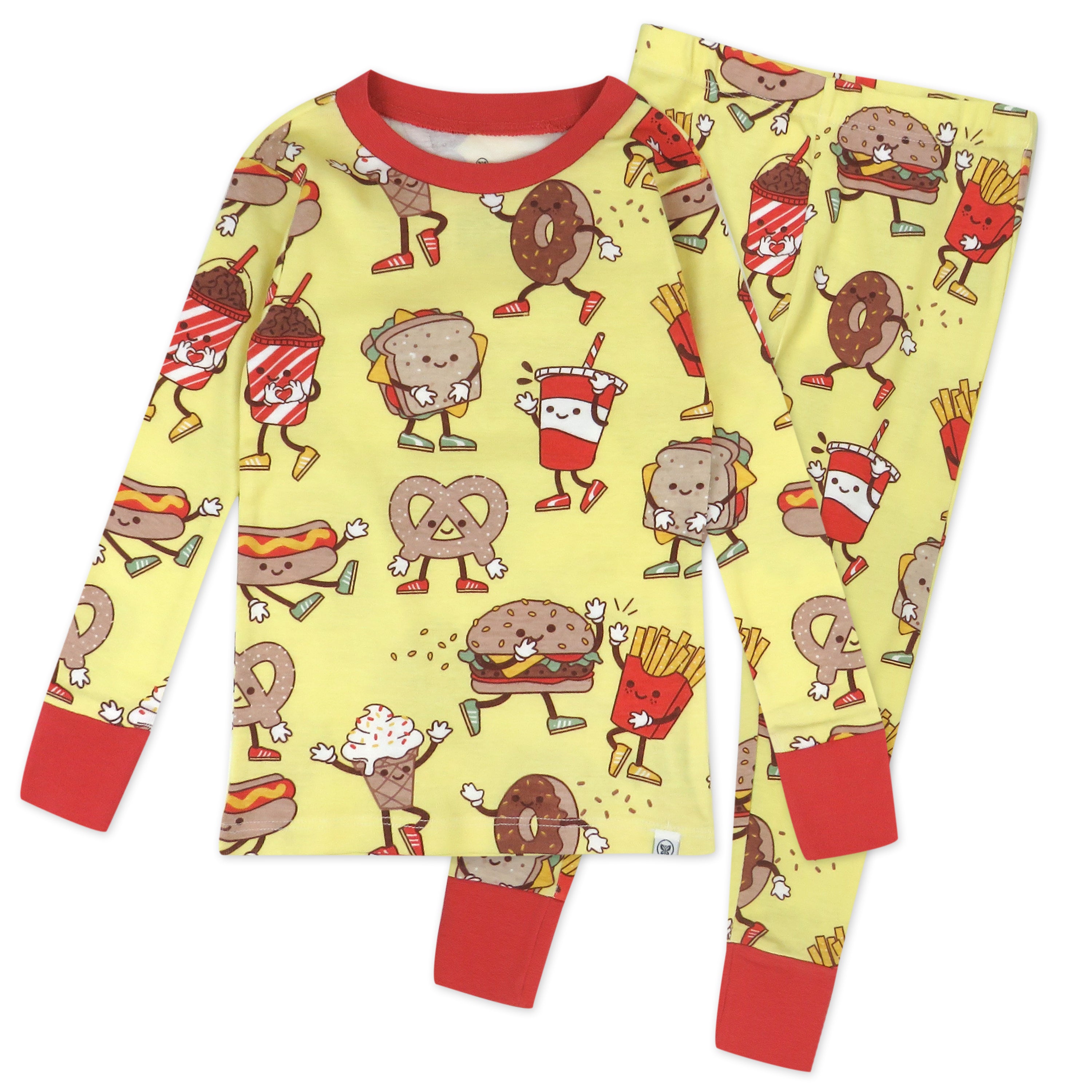 Organic Cotton Fun Foods Pajamas For Babies & Toddlers