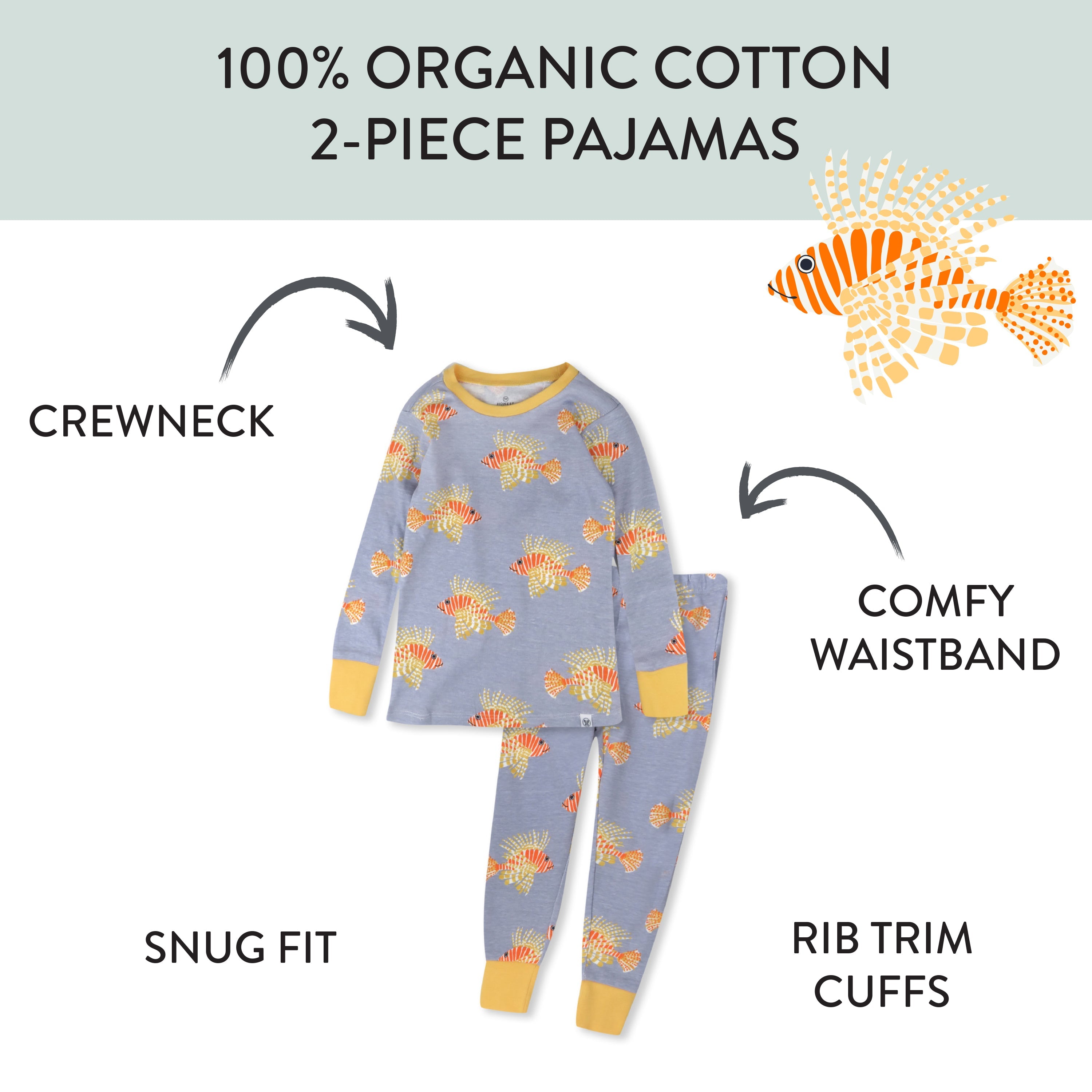 2-Piece Organic Cotton Pajamas