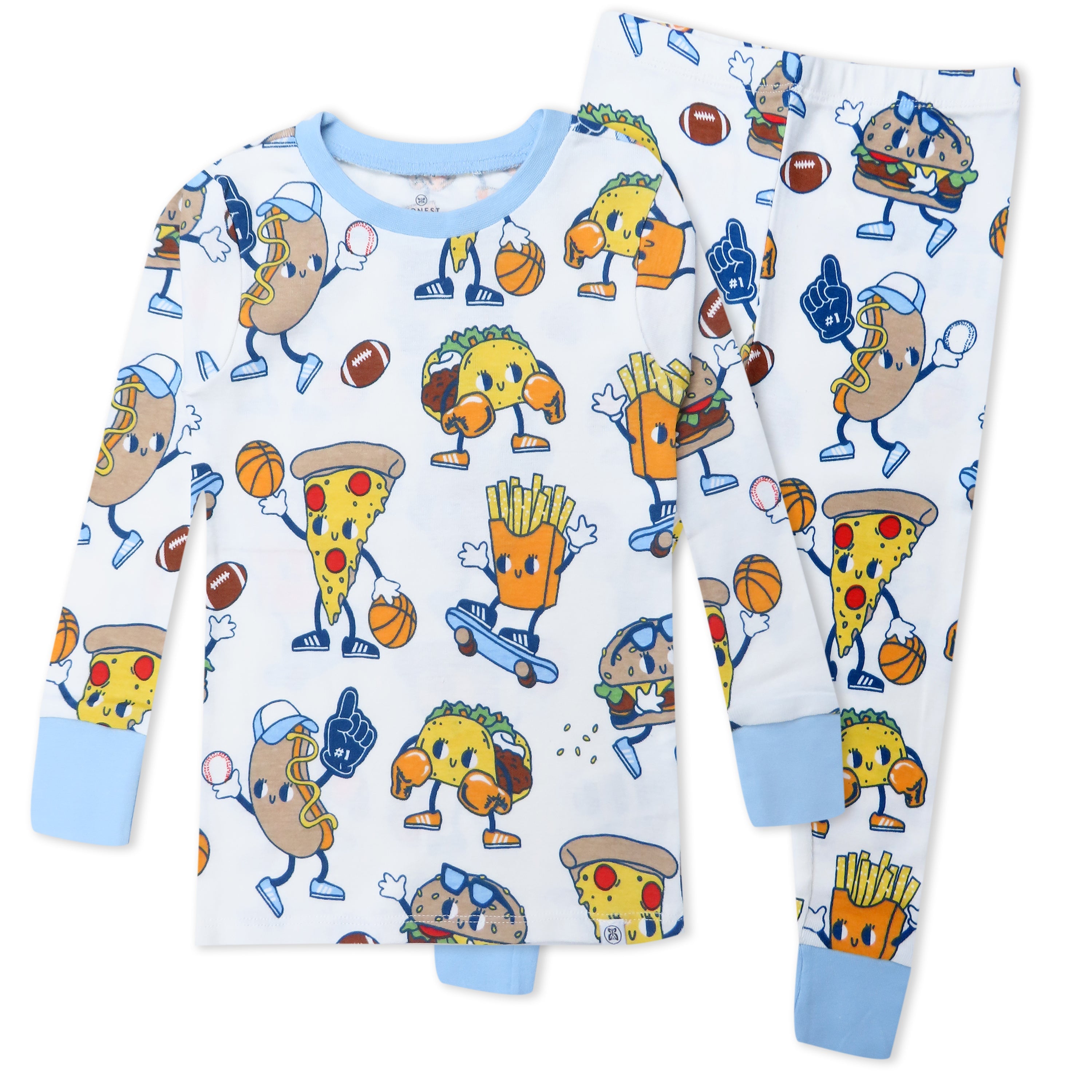 Organic Cotton Fun Foods Pajamas For Babies & Toddlers