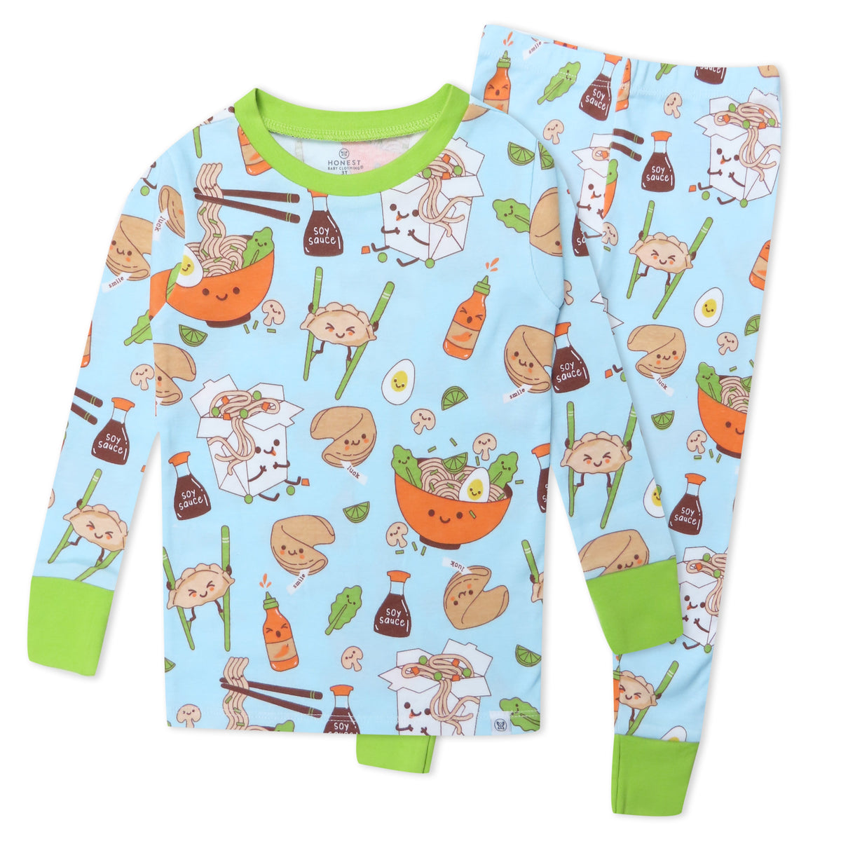 Organic Cotton Fun Foods Pajamas For Babies & Toddlers